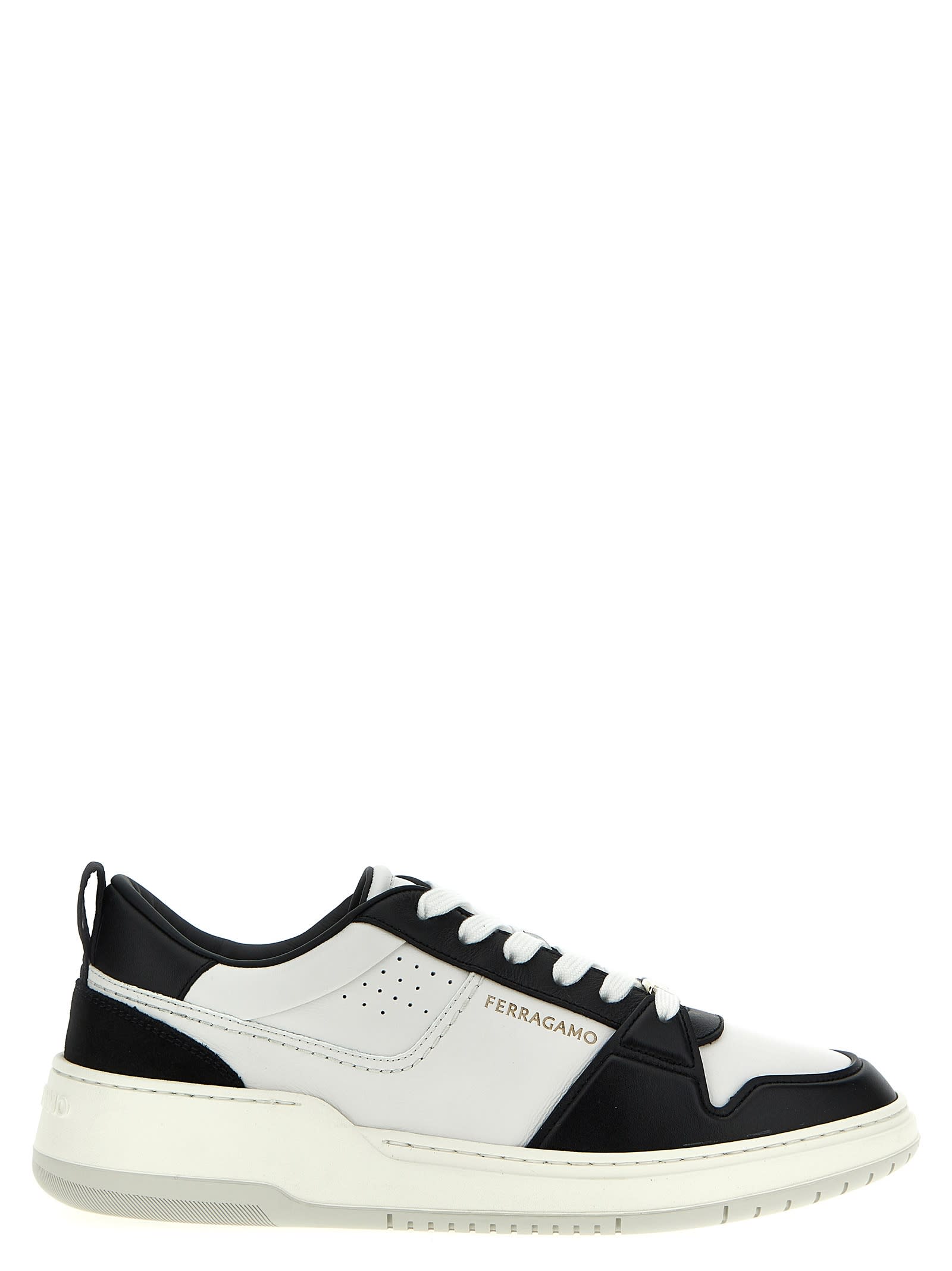 Ferragamo Two-tone Leather Sneakers