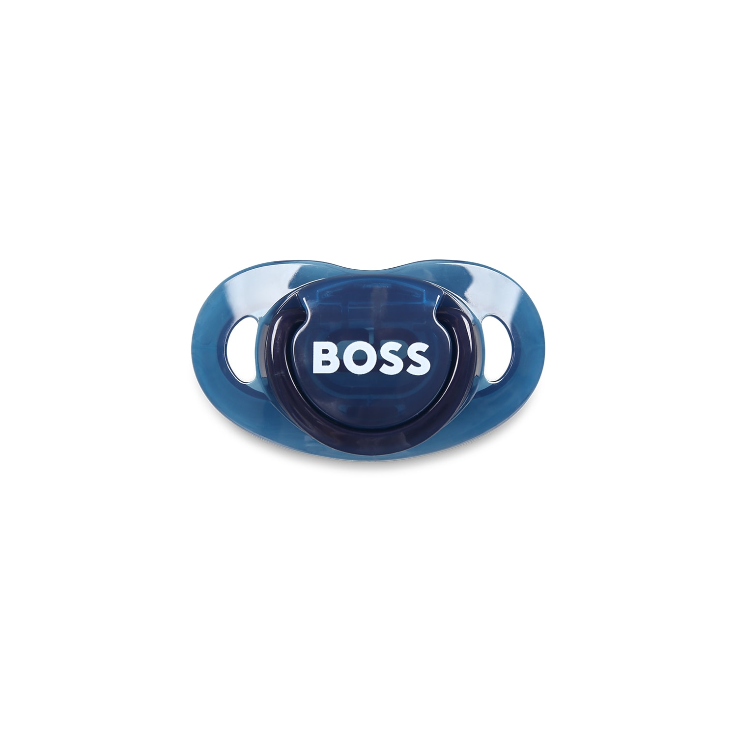 Hugo Boss Blue Pacifier For Baby Boy With Logo