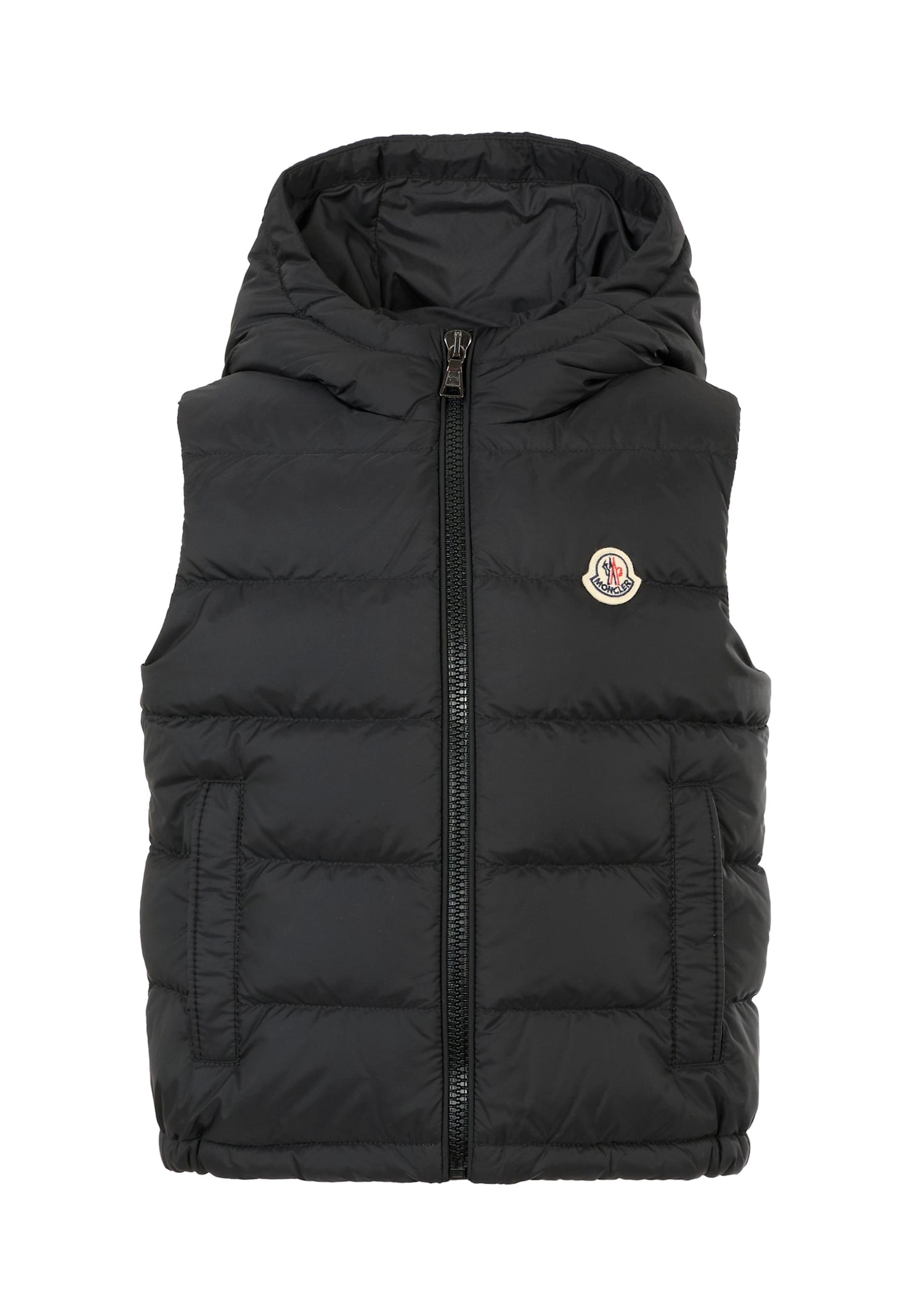 Moncler Back Waistcoat Fudo For Boy With Logo