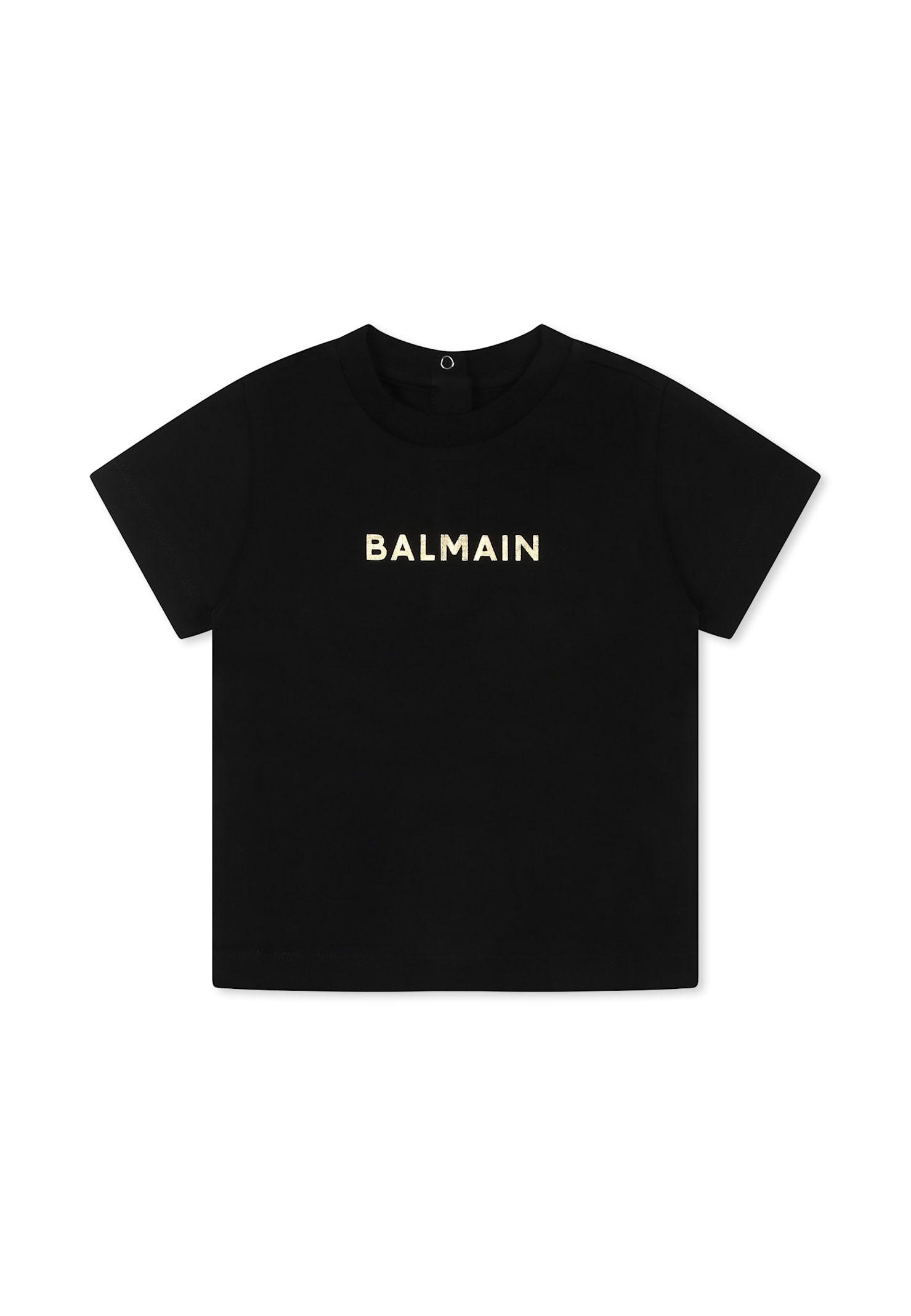 Balmain White T-shirt For Babykids With Logo