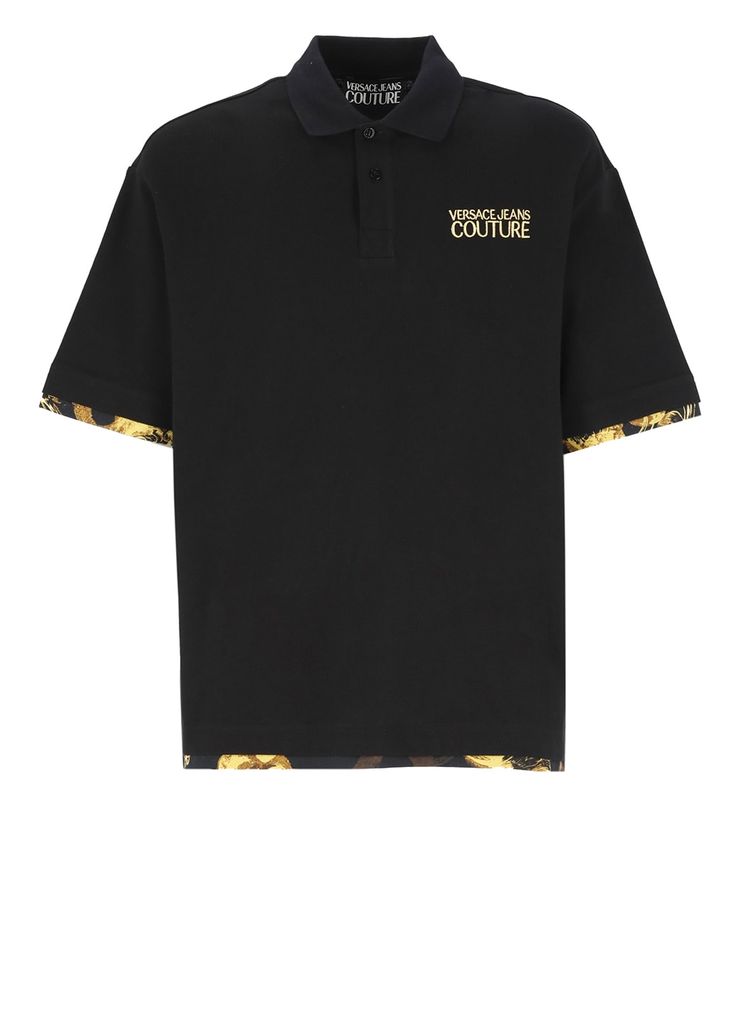 Versace Jeans Couture Polo Shirt With Baroque Details