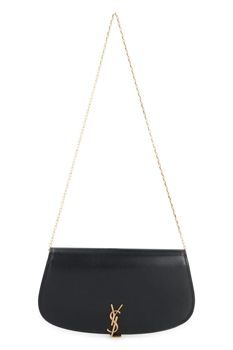 Saint Laurent Voltaire 皮革链条钱包