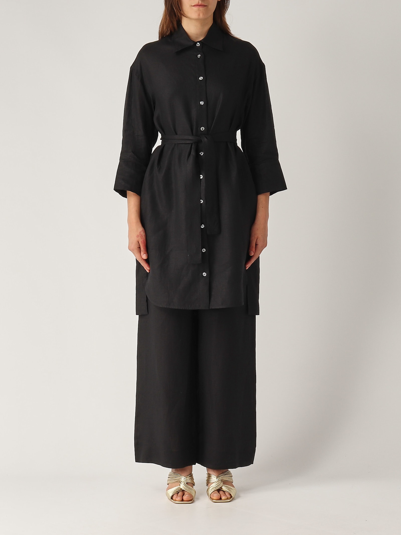 Gran Sasso Abitino M/l Con Cinta Dress