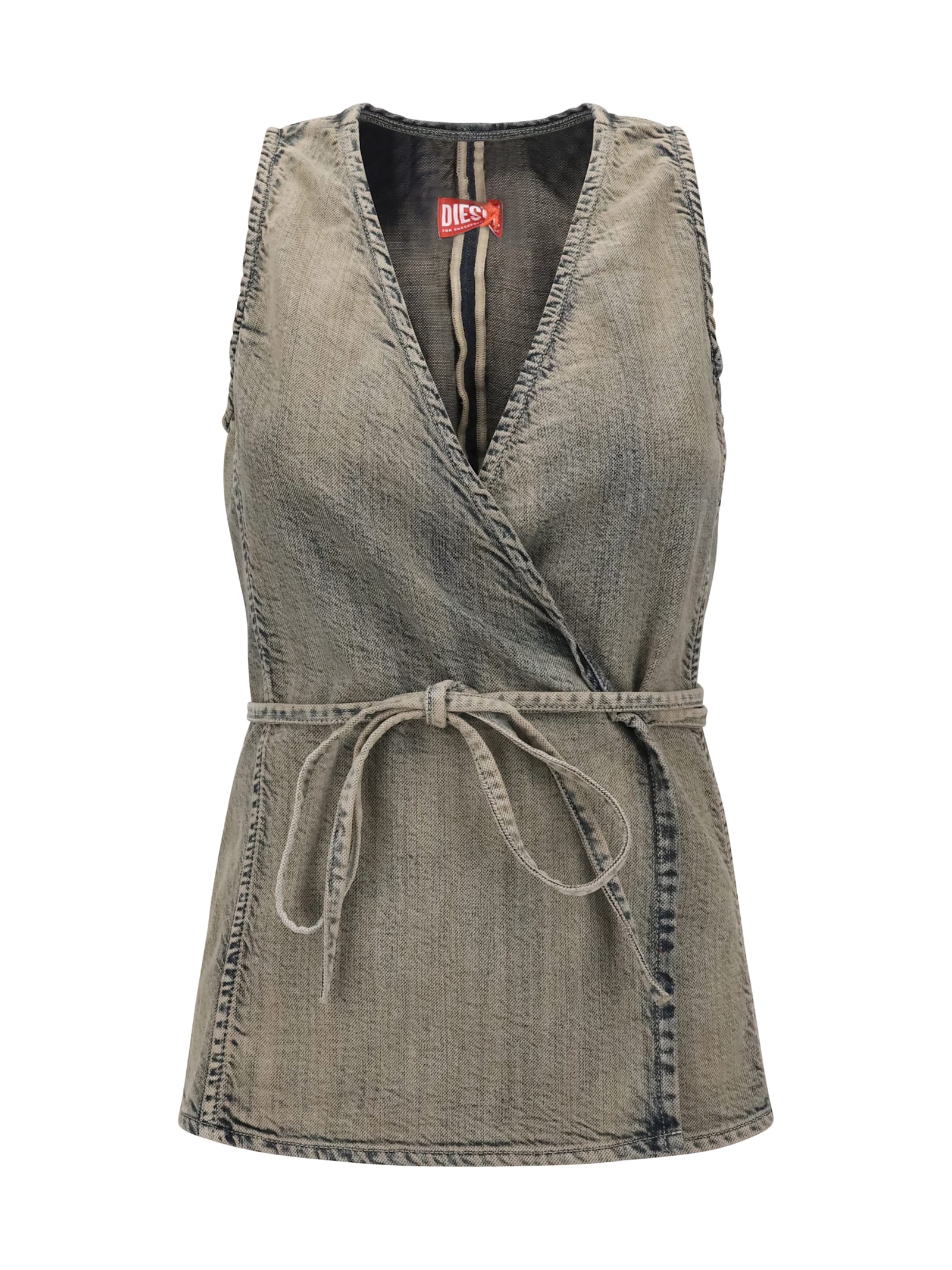 Diesel Gold-brush Denim Top