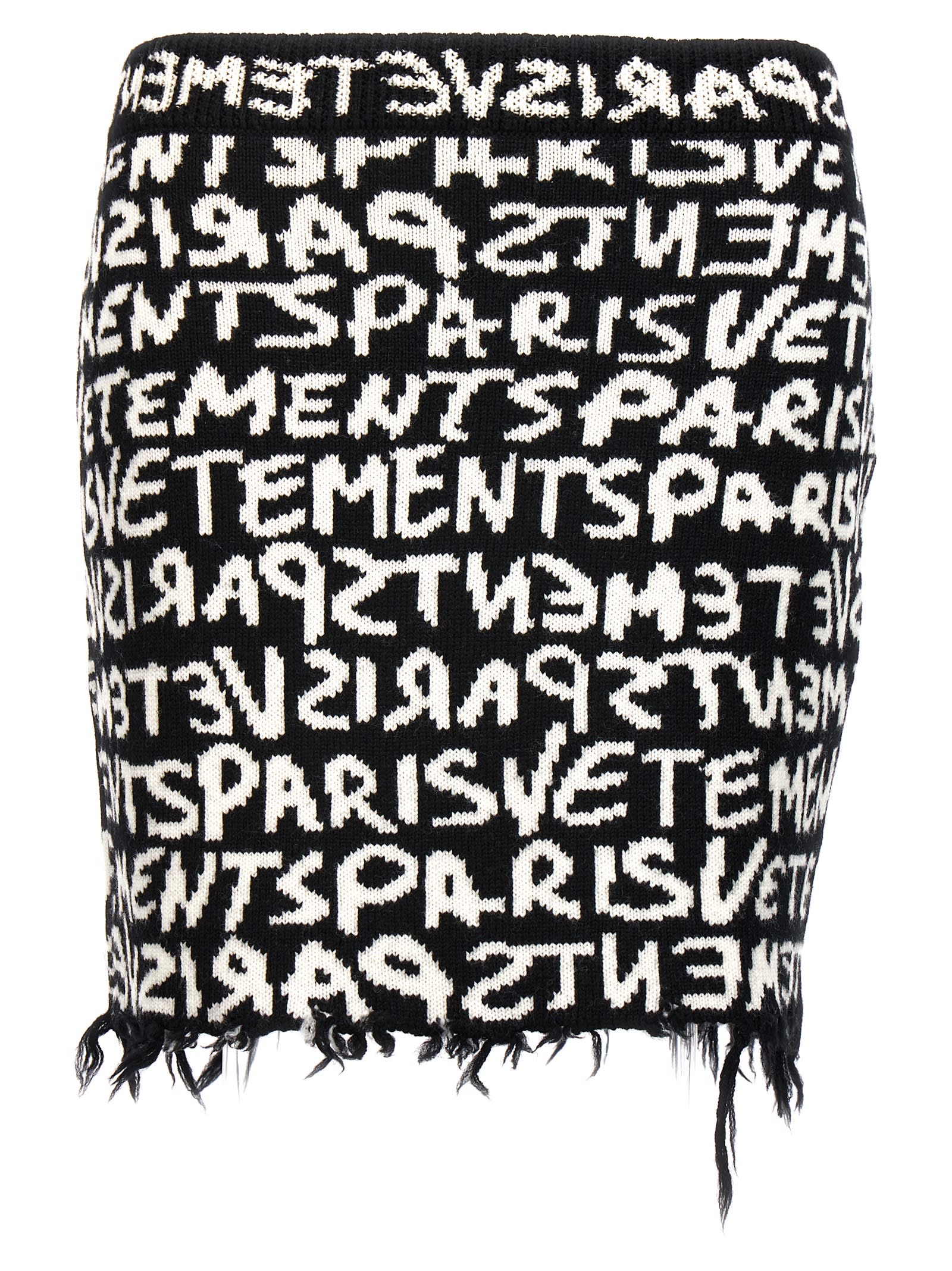 VETEMENTS graffiti Monogram Skirt