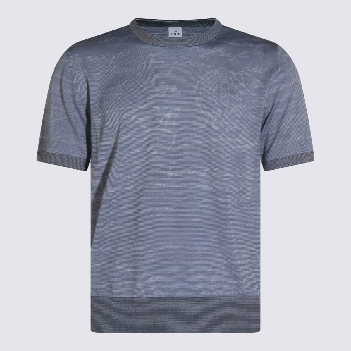 Berluti Light Blue Cotton Knitwear
