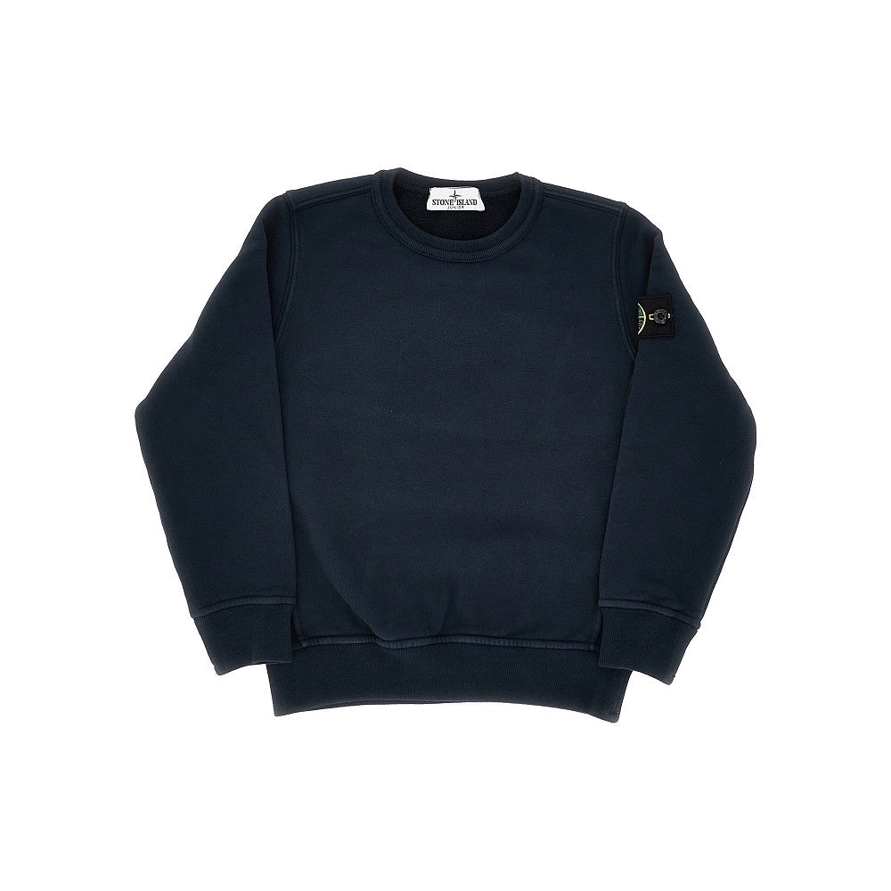 STONE ISLAND Organic cotton crewneck sweatshirt Kids