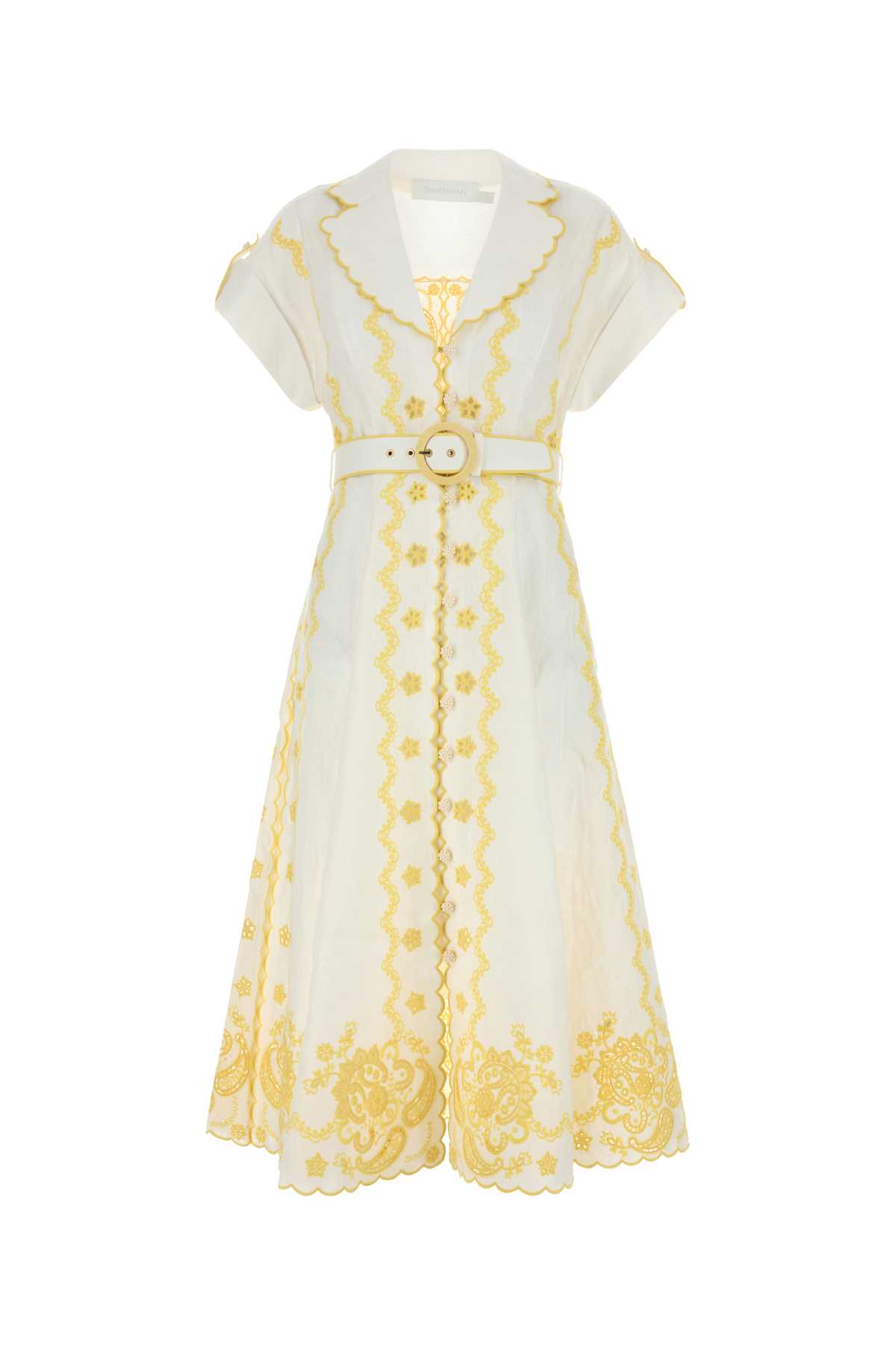 Zimmermann Embroidered Linen Lucky Dress