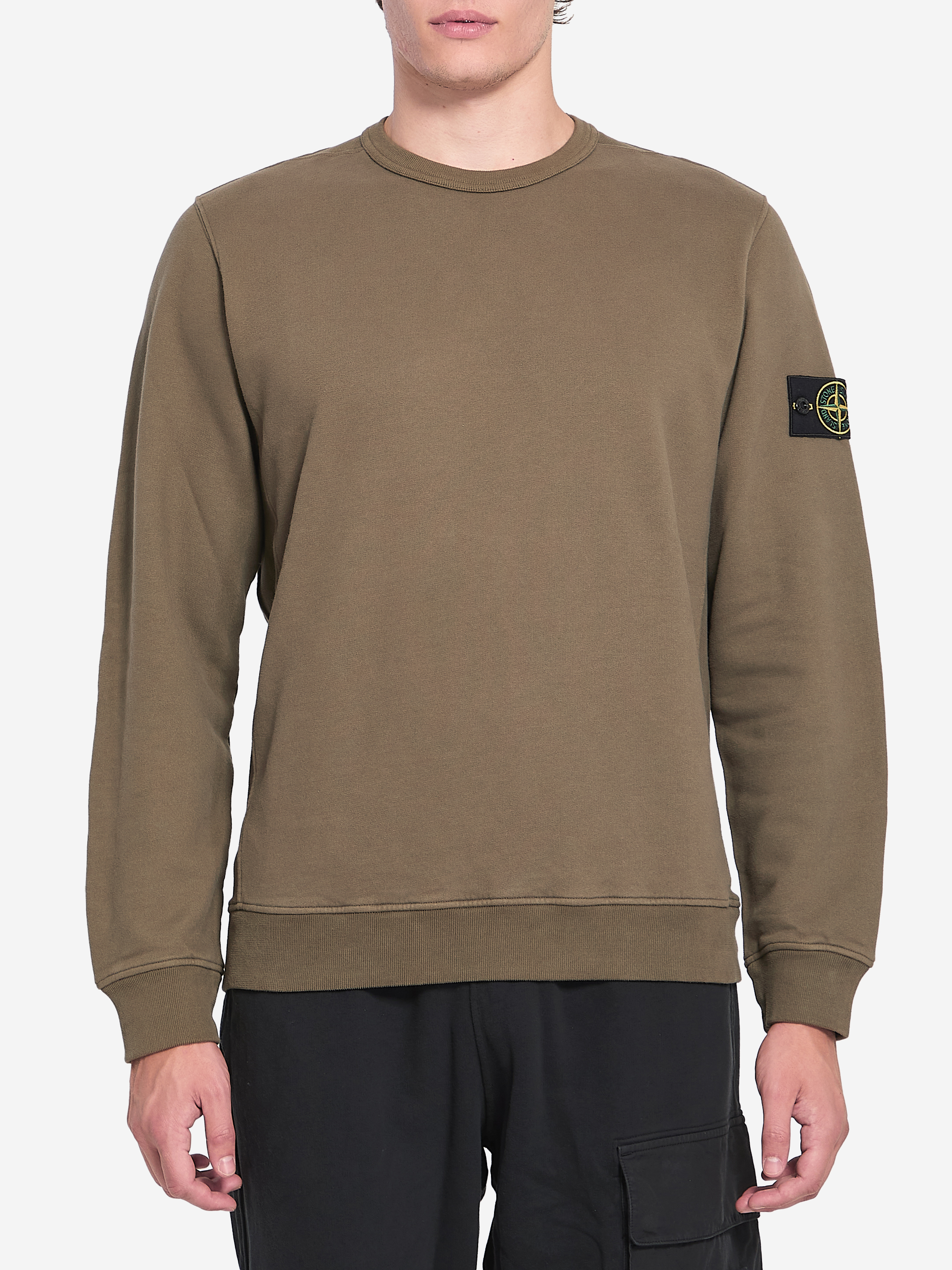Fleece sweatshirt in organic cotton