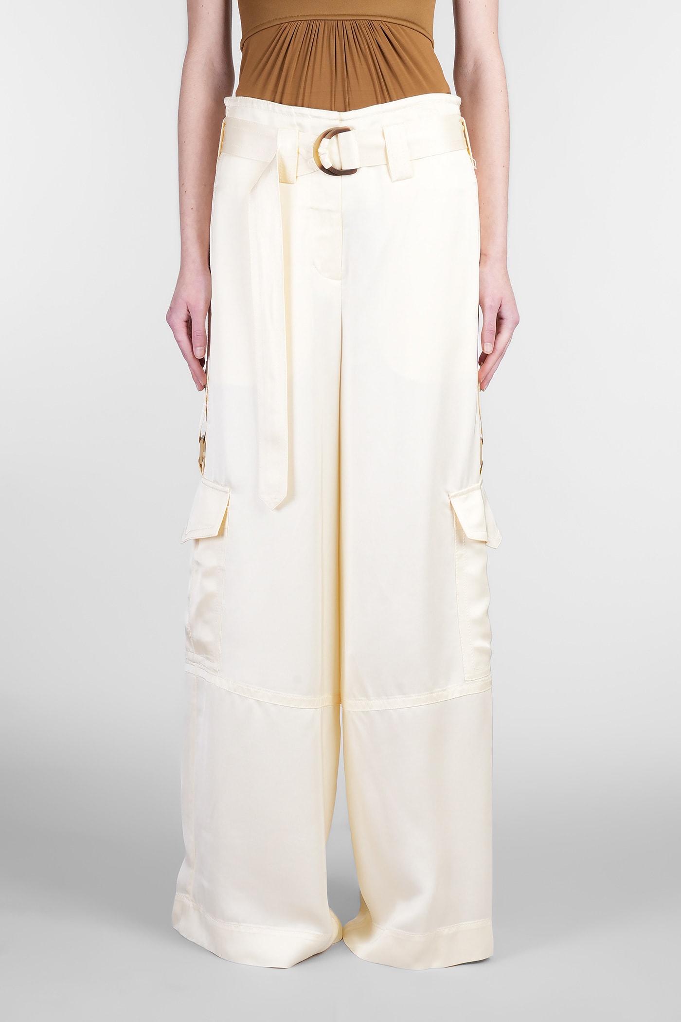 Zimmermann Pants In Yellow Viscose