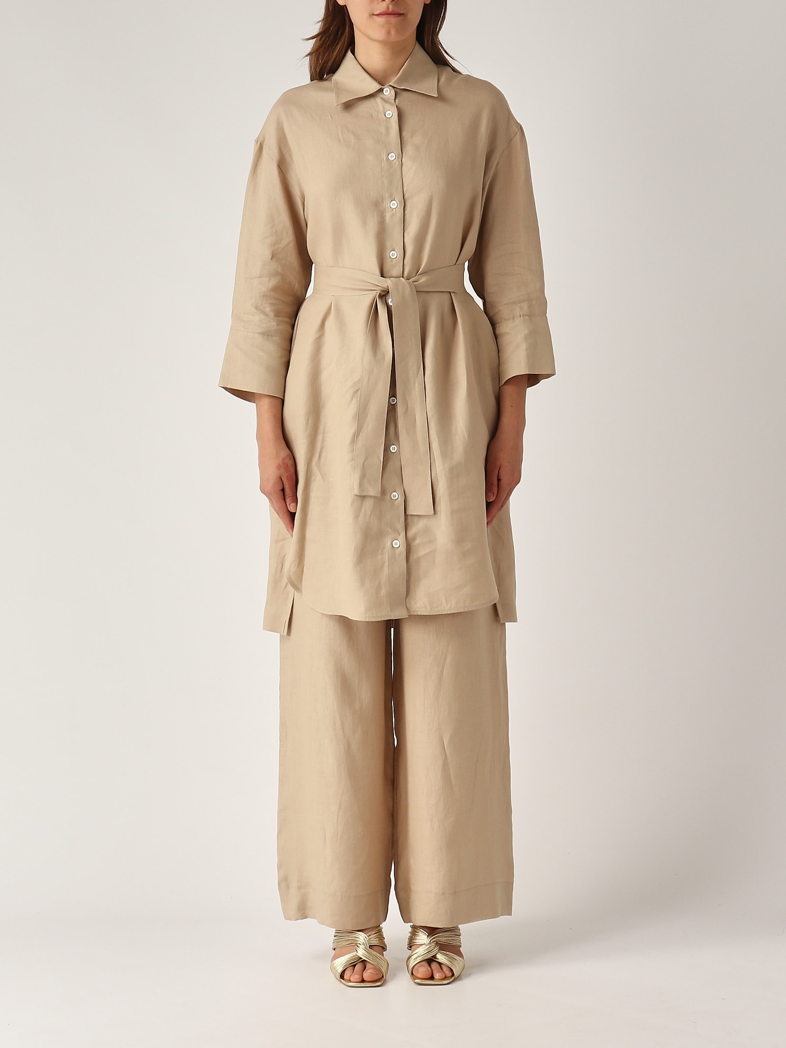 Gran Sasso Abitino M/l Con Cinta Dress