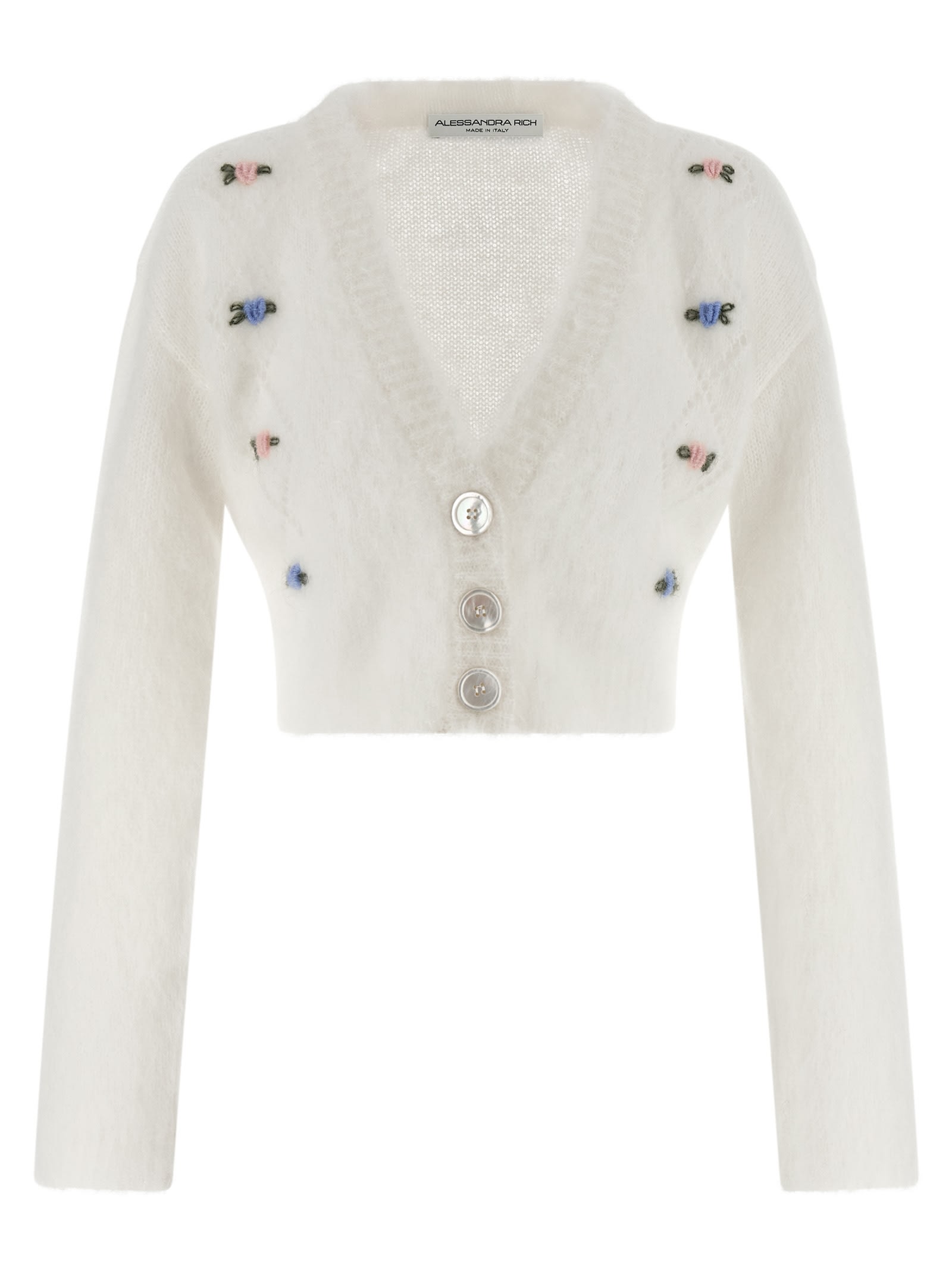 Alessandra Rich carded Mohair Cardigan