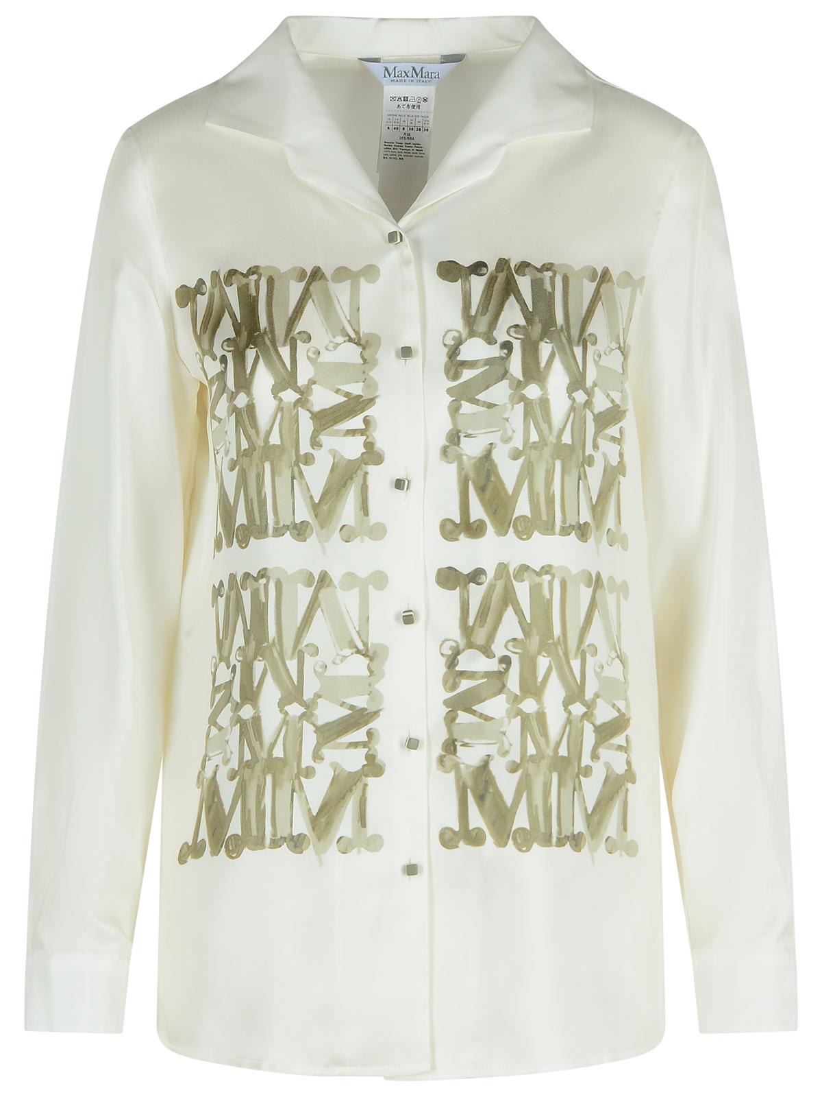 Max Mara nabil White Silk Shirt