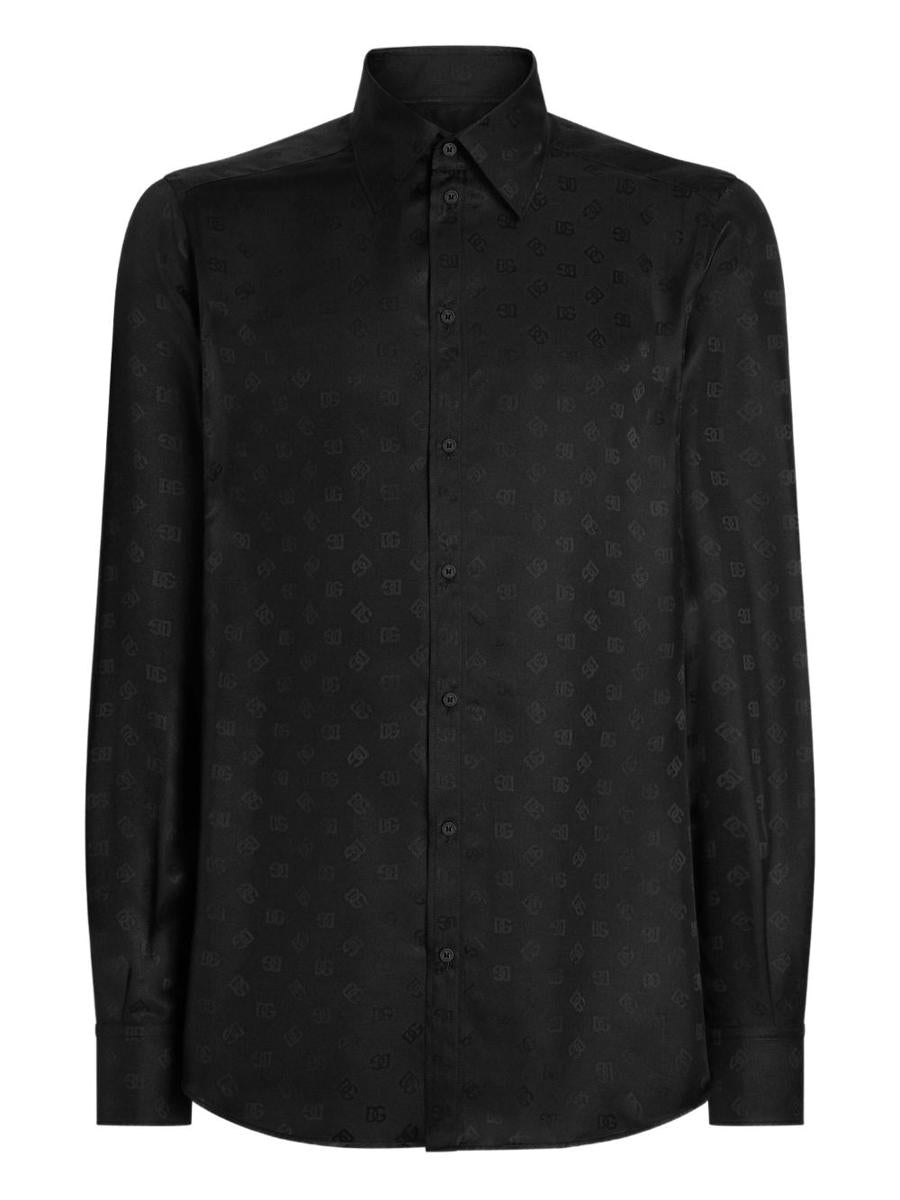 Dolce & Gabbana Jacquard Silk Shirt