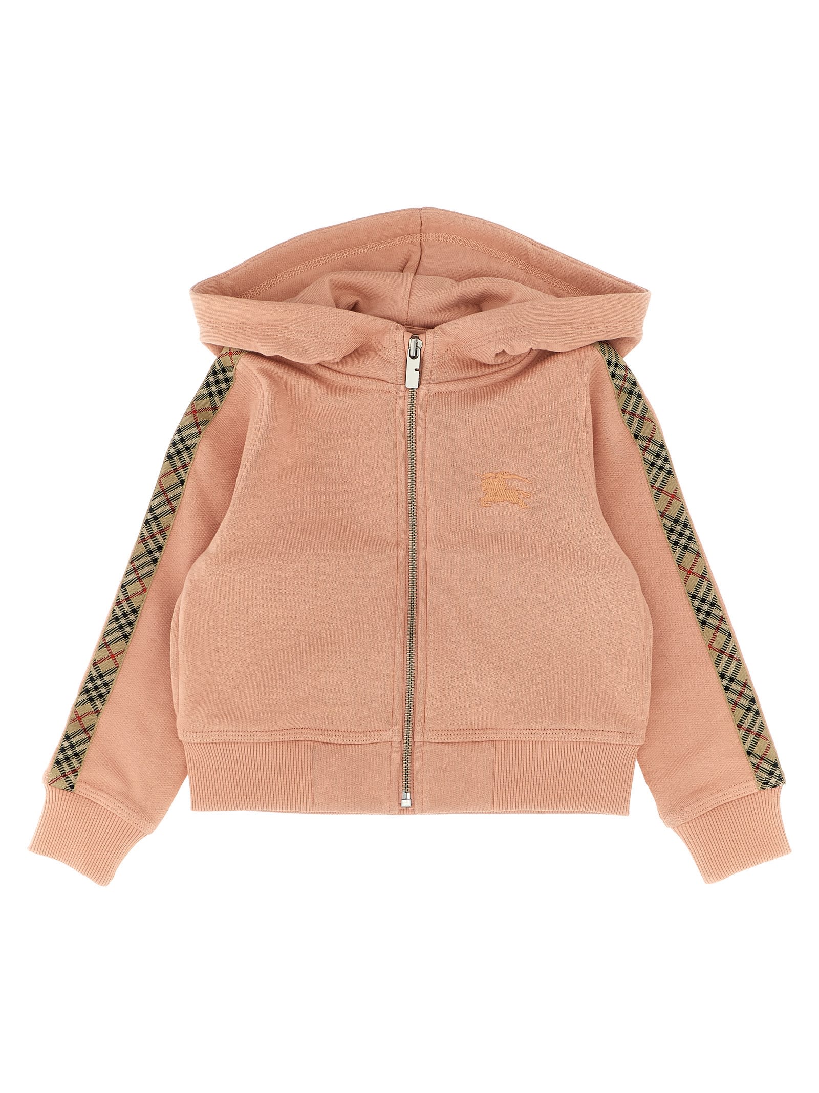 Burberry elin Check Tape Hoodie
