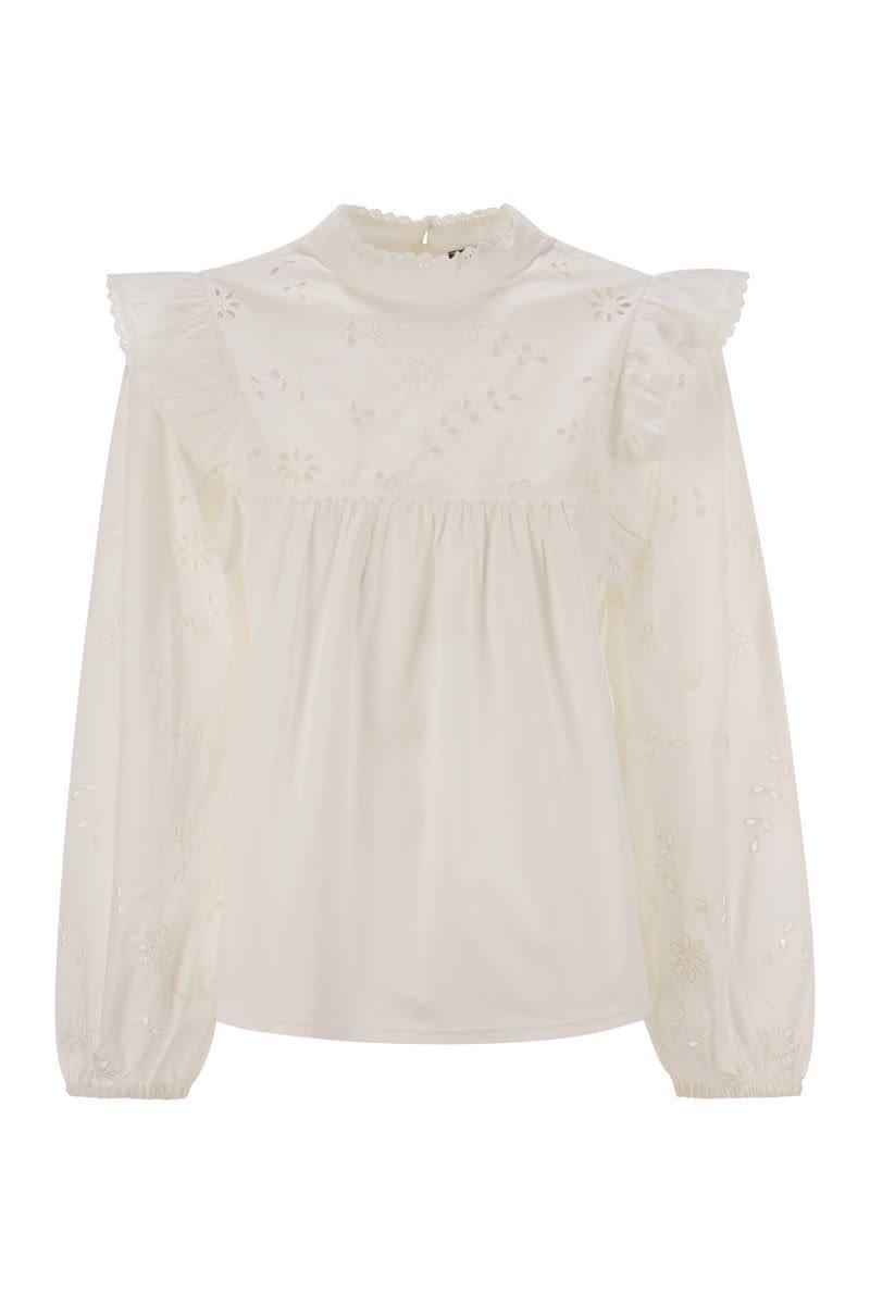 Weekend Max Mara Taddeo - Cotton Poplin And Jersey Top