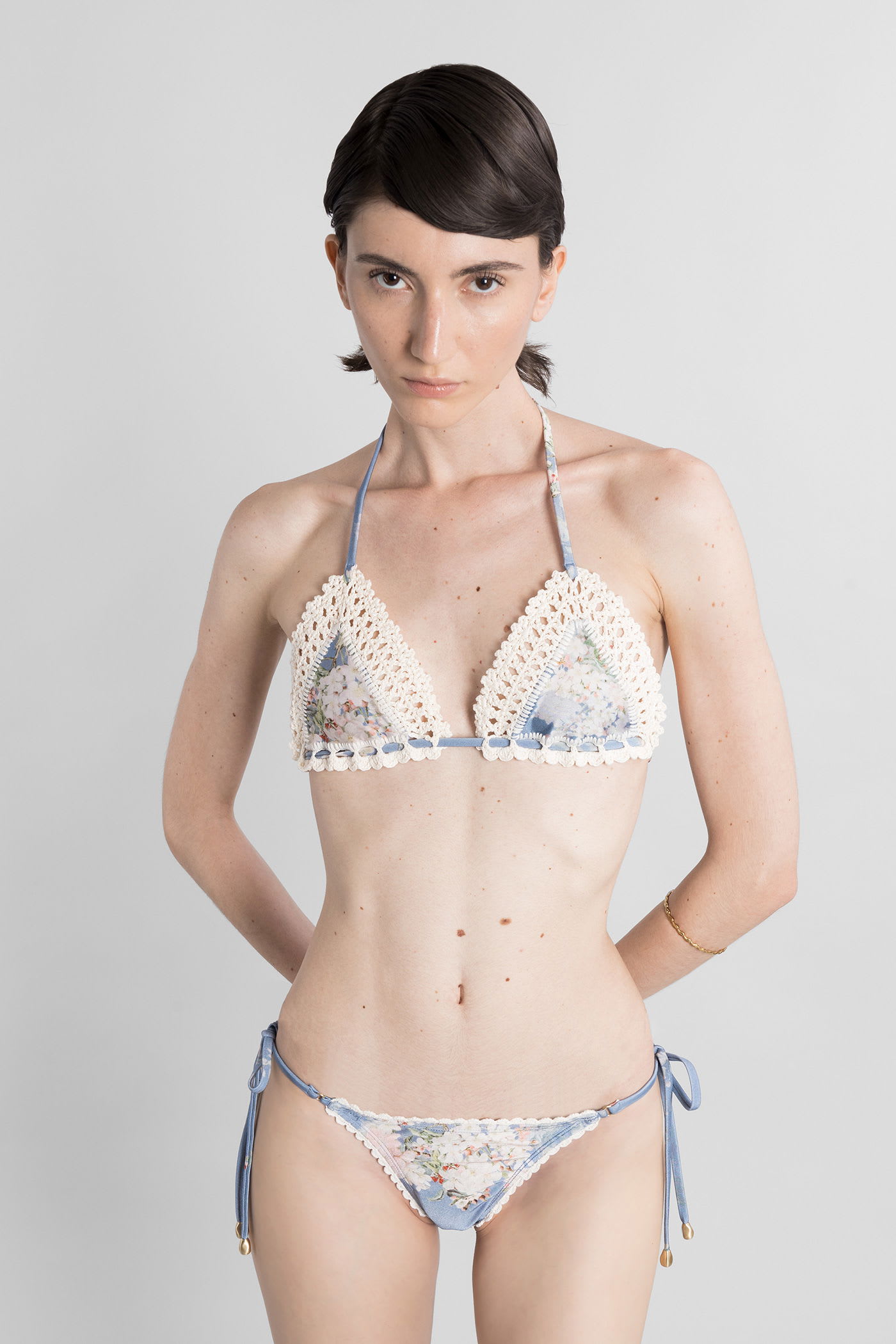 Zimmermann Beachwear In Cyan Polyamide