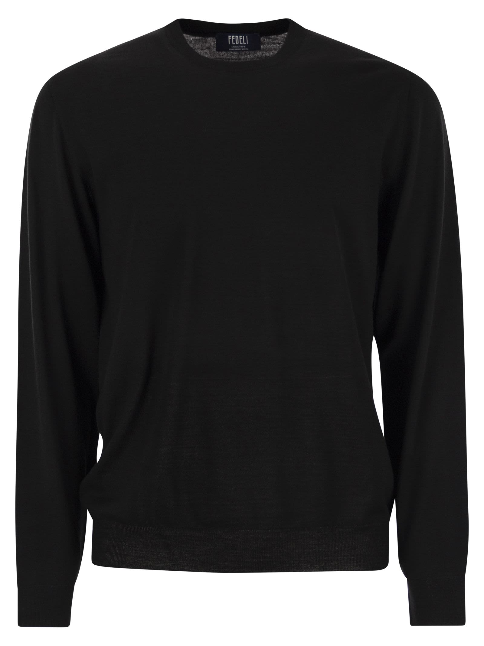 Fedeli Argentina - Crew-neck Sweater In Superfine Wool