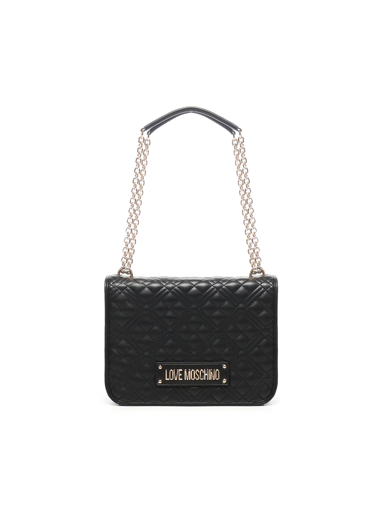 Love Moschino Quilted Shoulder Bag With Logo