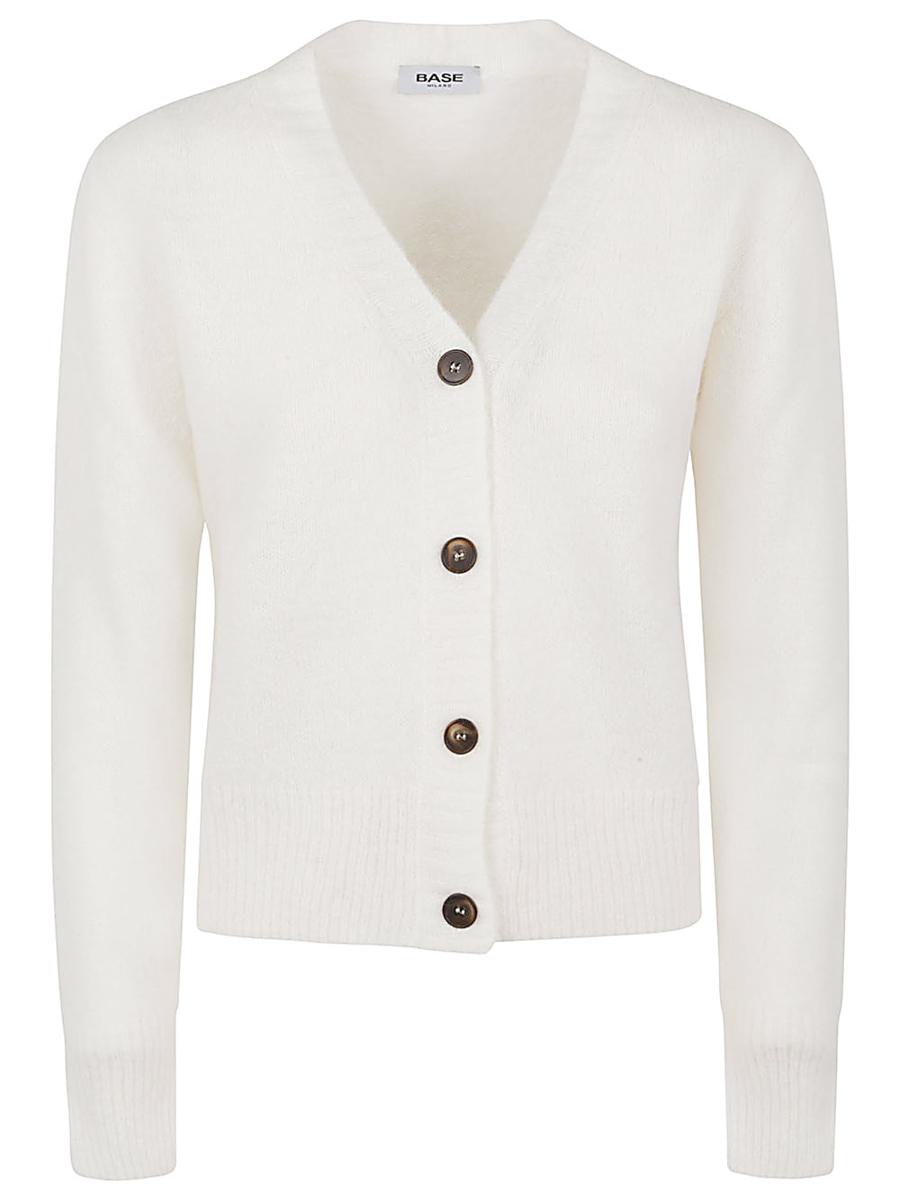Base Wool V-Necked Cardigan