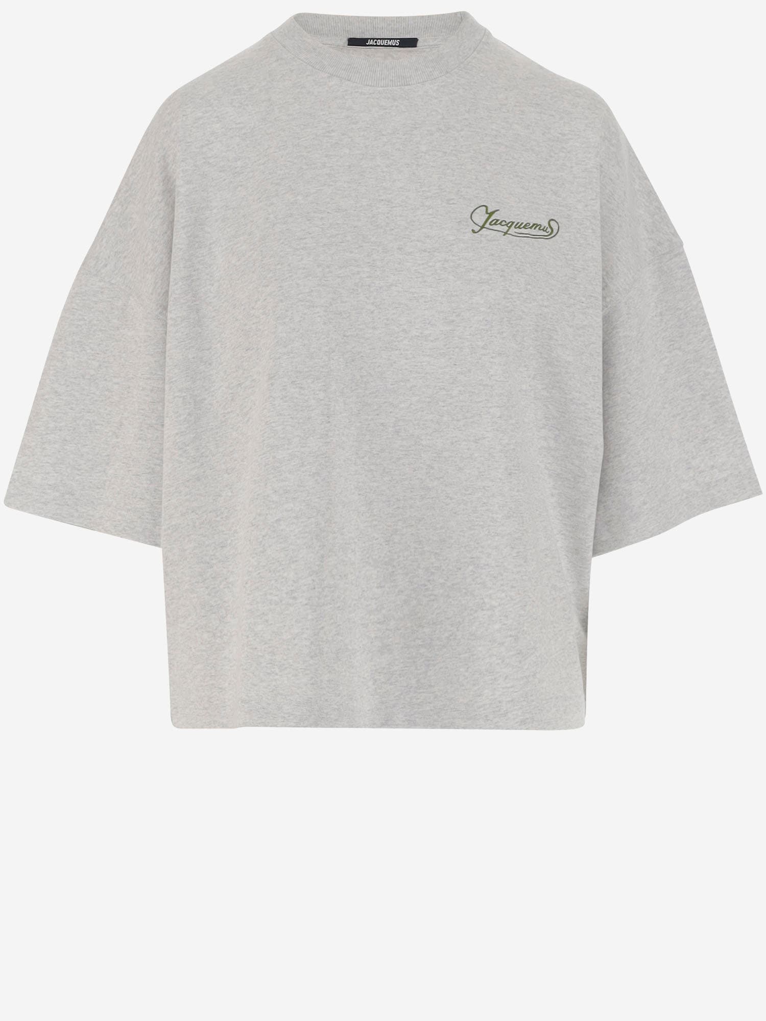 Jacquemus Cotton Boxy T-shirt With Logo