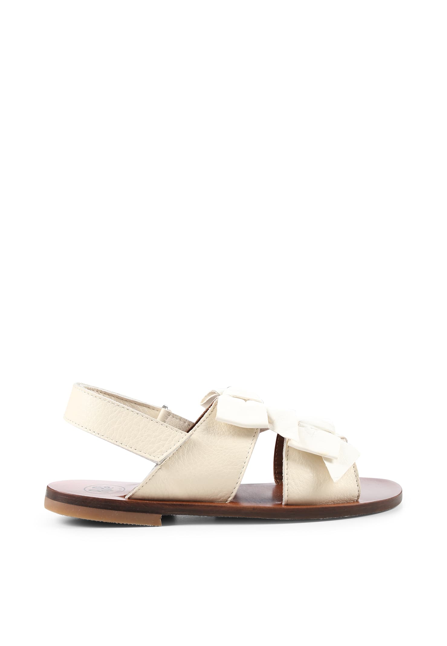 Pèpè Ivory Sandals For Girl
