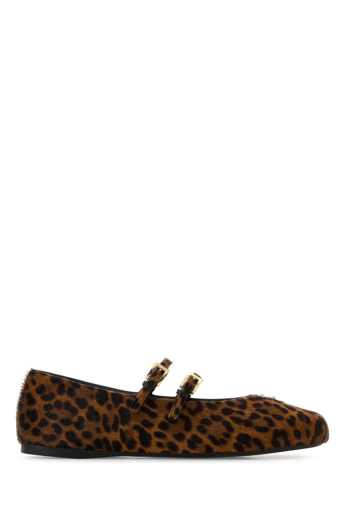Prada Printed Calf Hair Ballerinas