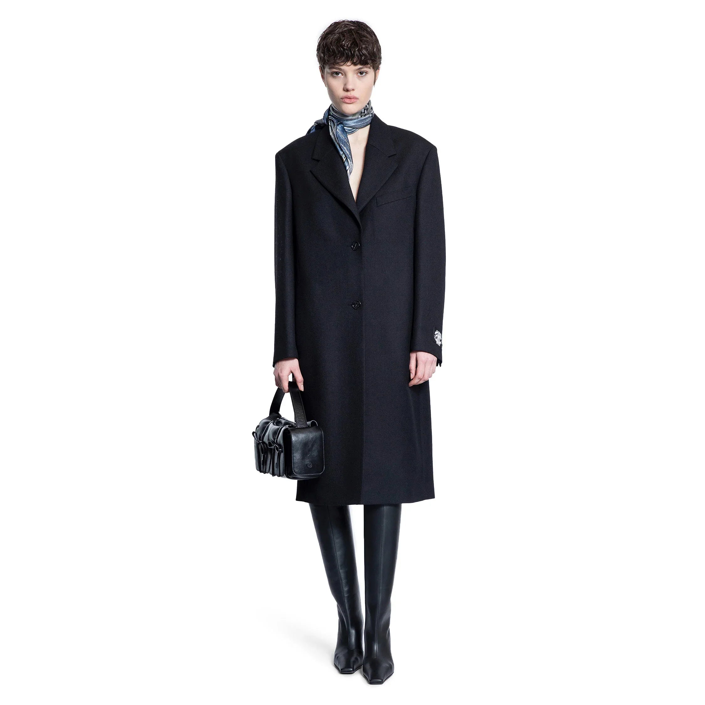 Single-Breasted Wool Coat