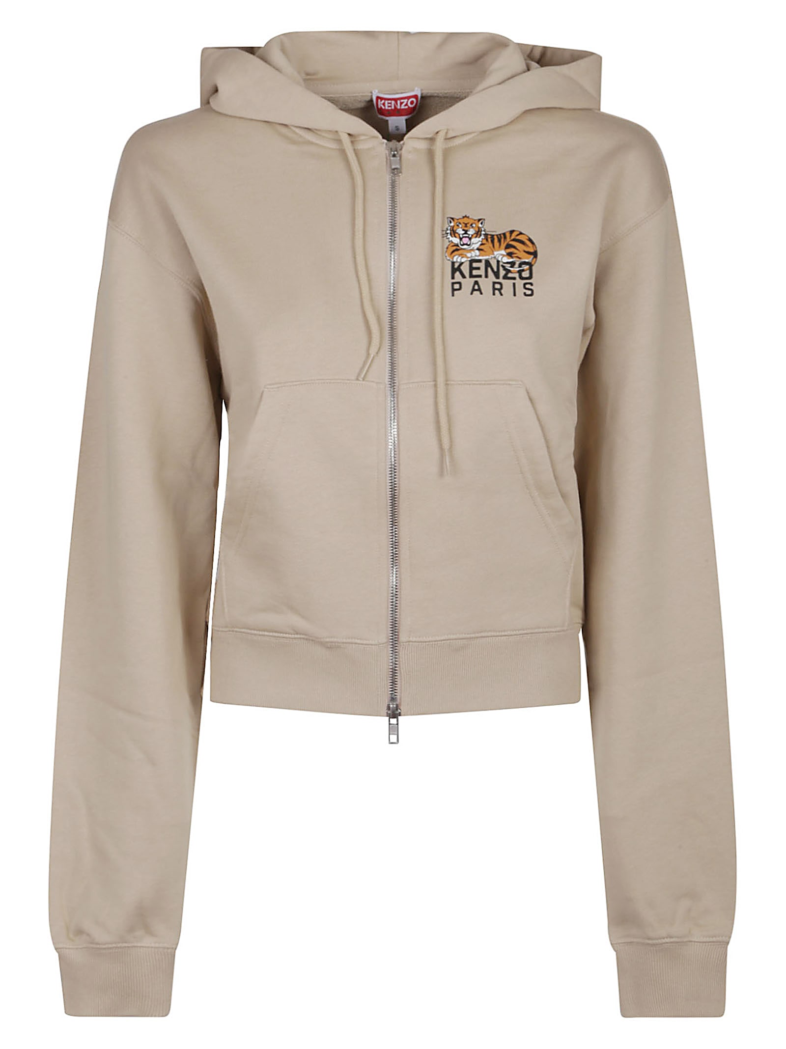 Kenzo Happy Tiger Short Zip Up Sweatshirt
