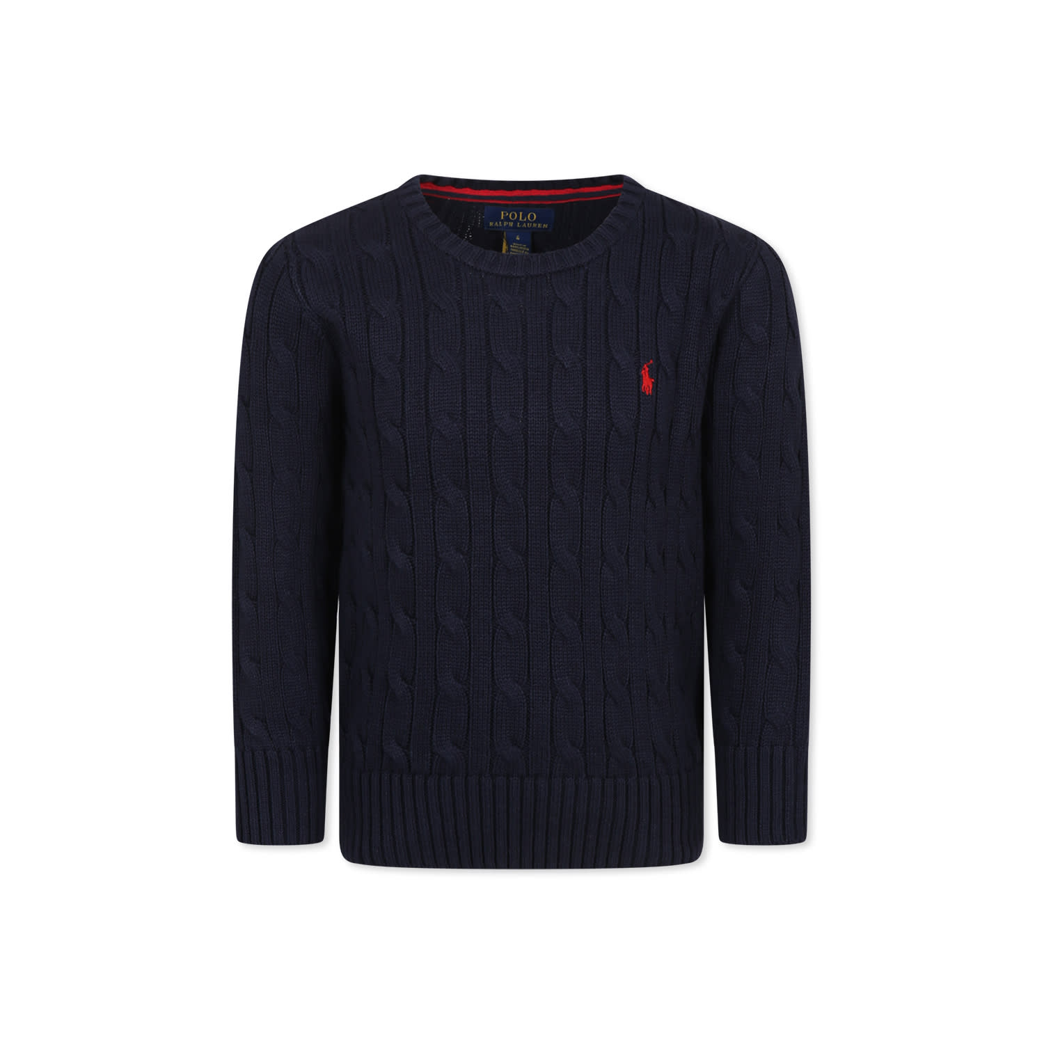 Ralph Lauren Blue Sweater For Boy With Horse