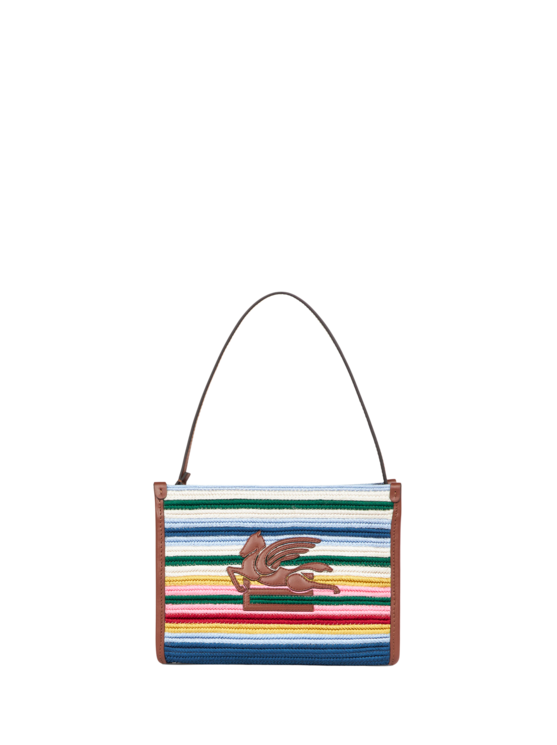 Etro, Pochette En Tissu À Rayures, Femme, Multicolore