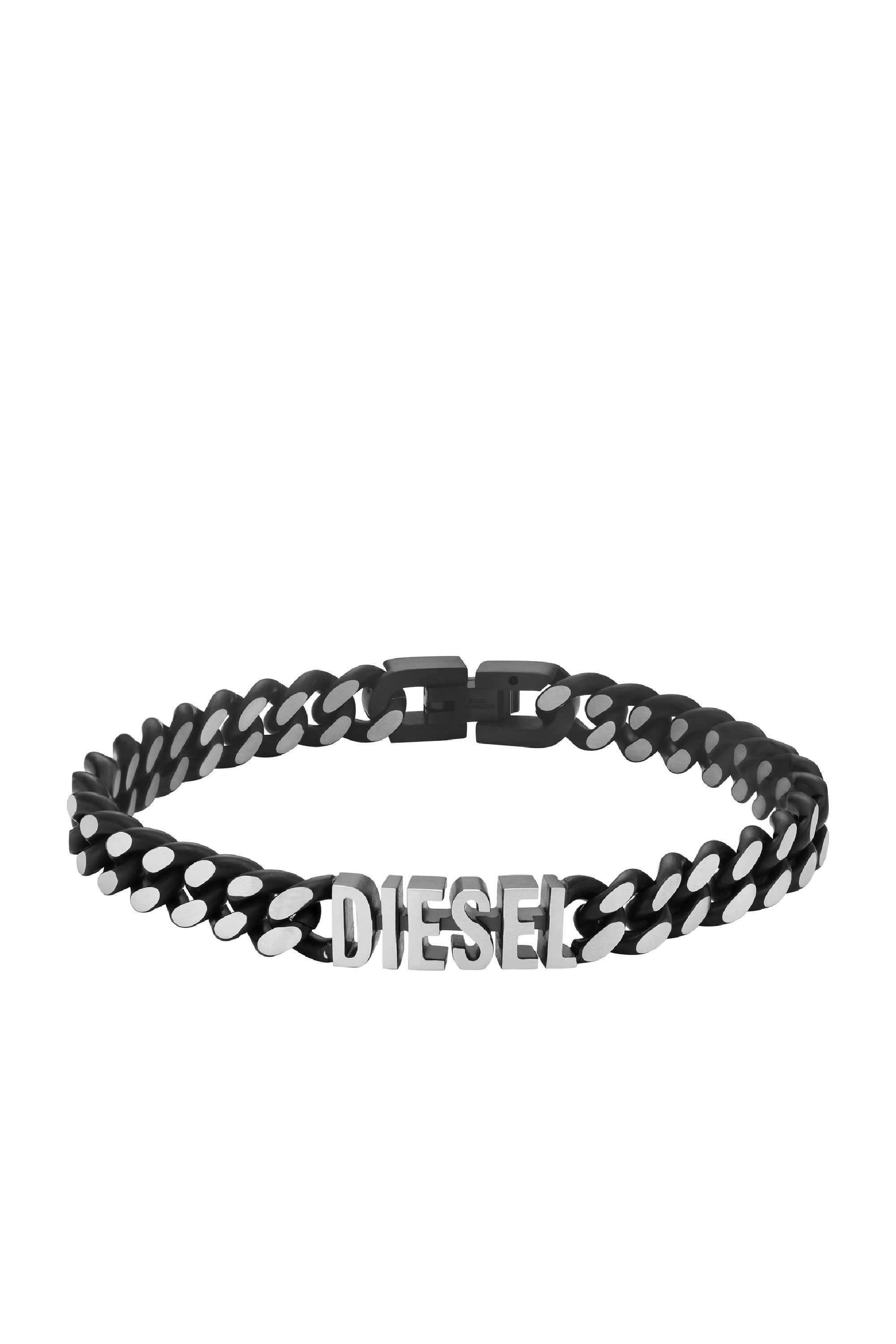 Diesel - Black stainless steel chain necklace - Bracelets - Unisex - Black