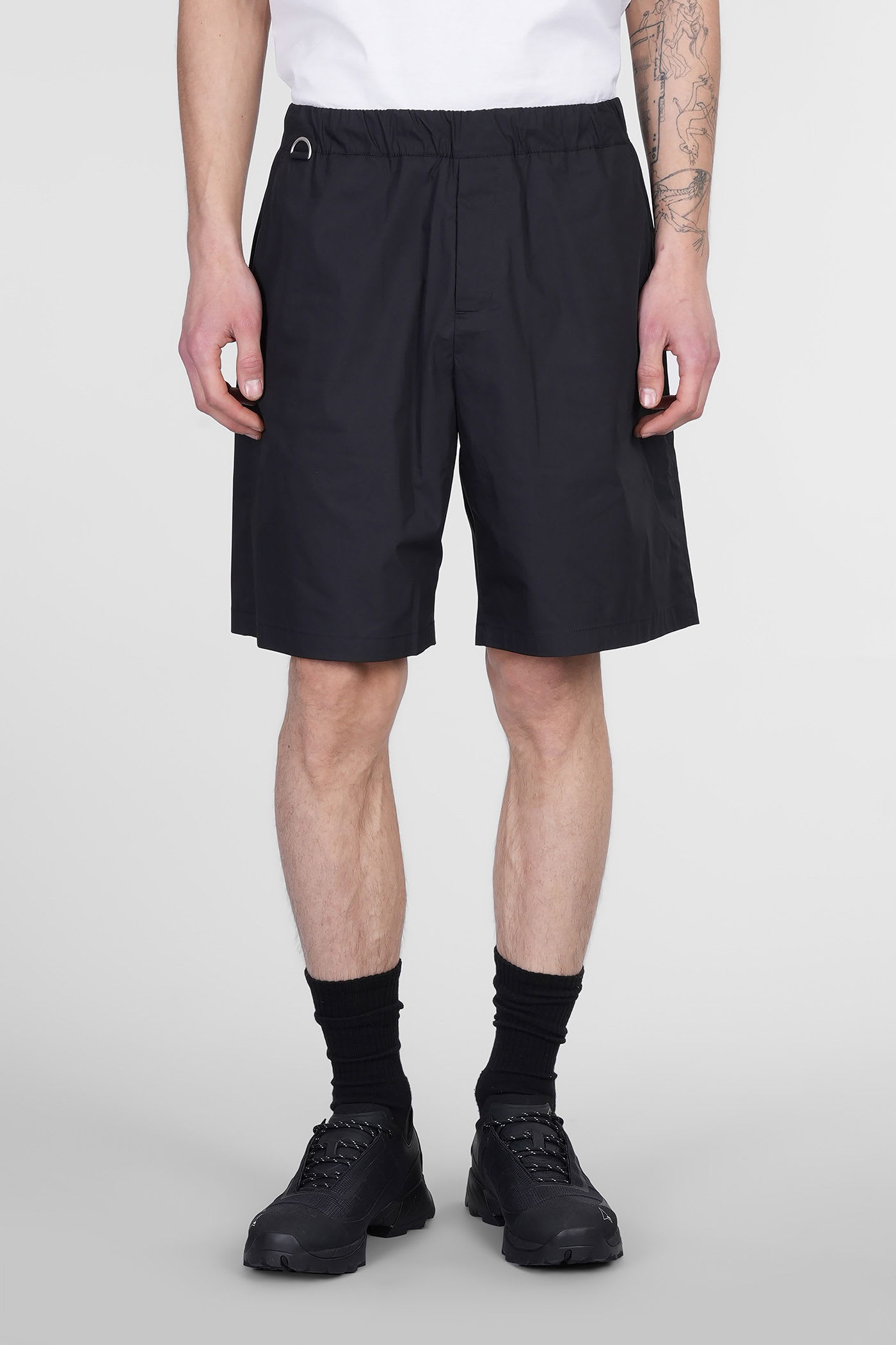 Low Brand Combo Shorts In Black Cotton
