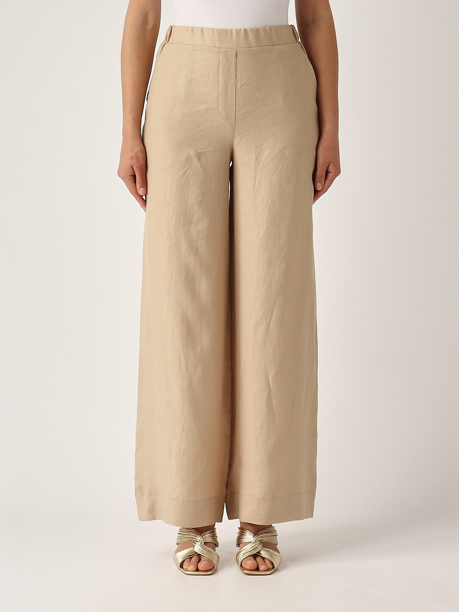 Gran Sasso Pantalone Palazzo Trousers