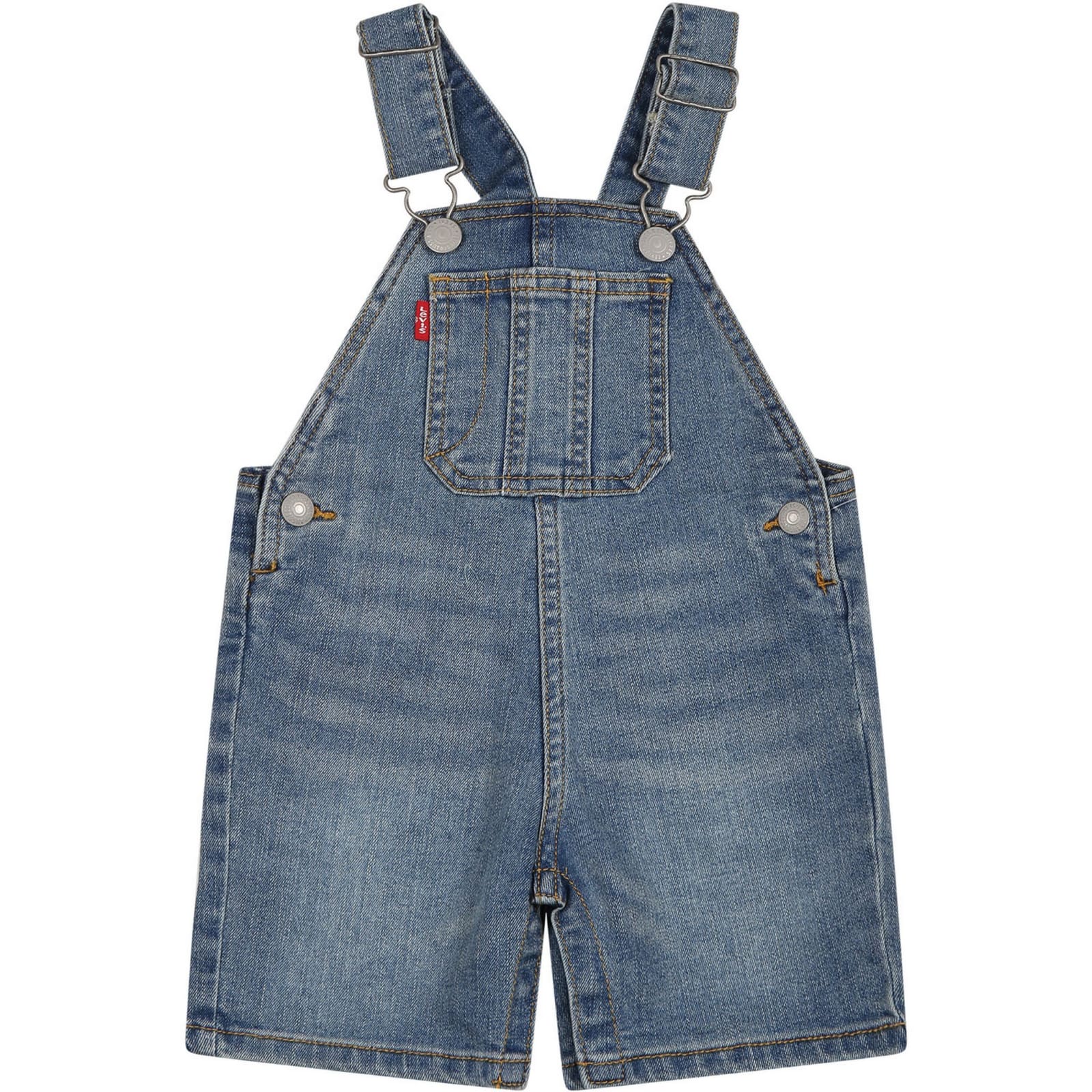 Levi's Blue Dungarees For Baby Kids With Logo