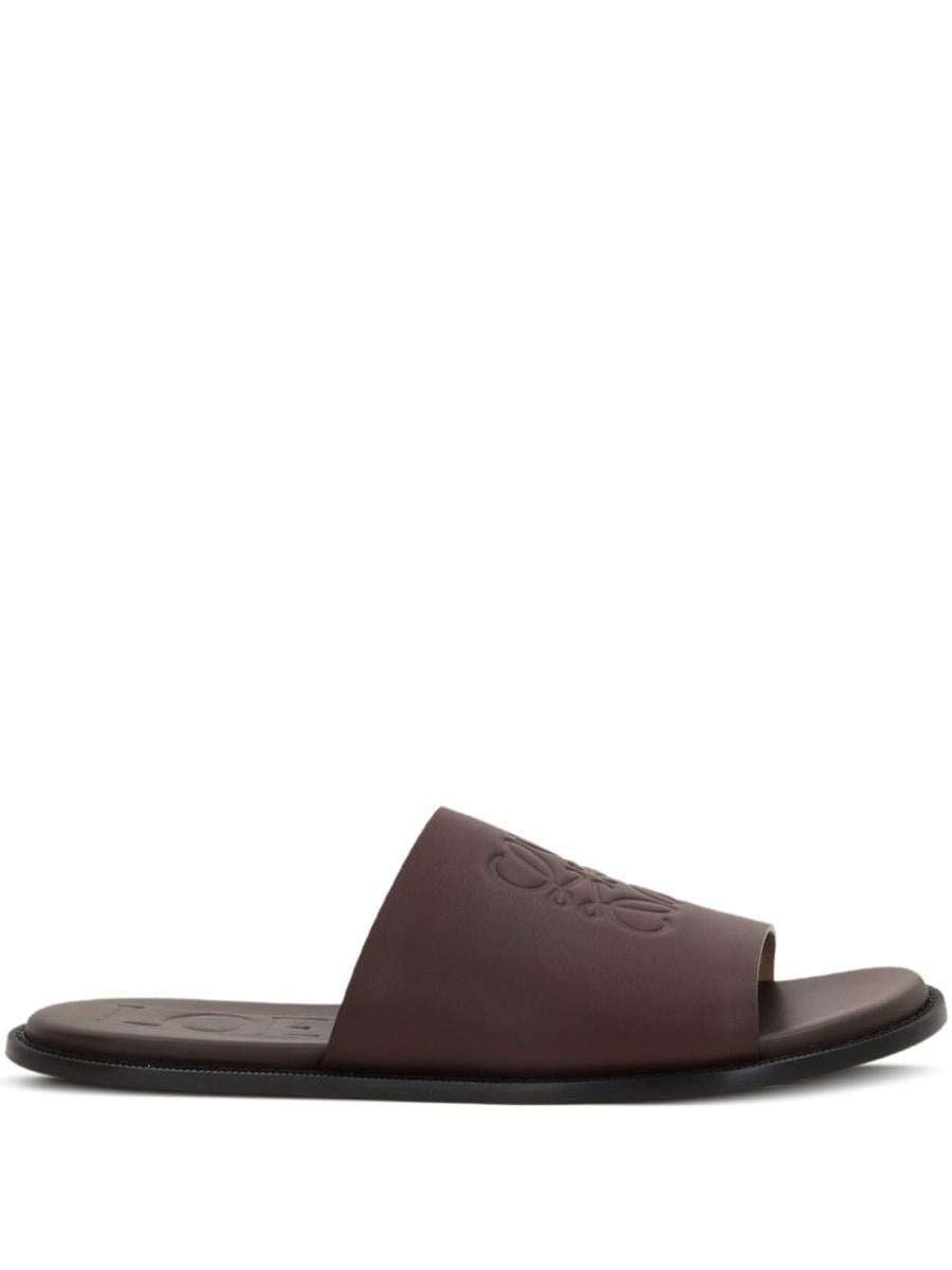 Loewe x Paula's Ibiza Flex Anagram Leather Slides