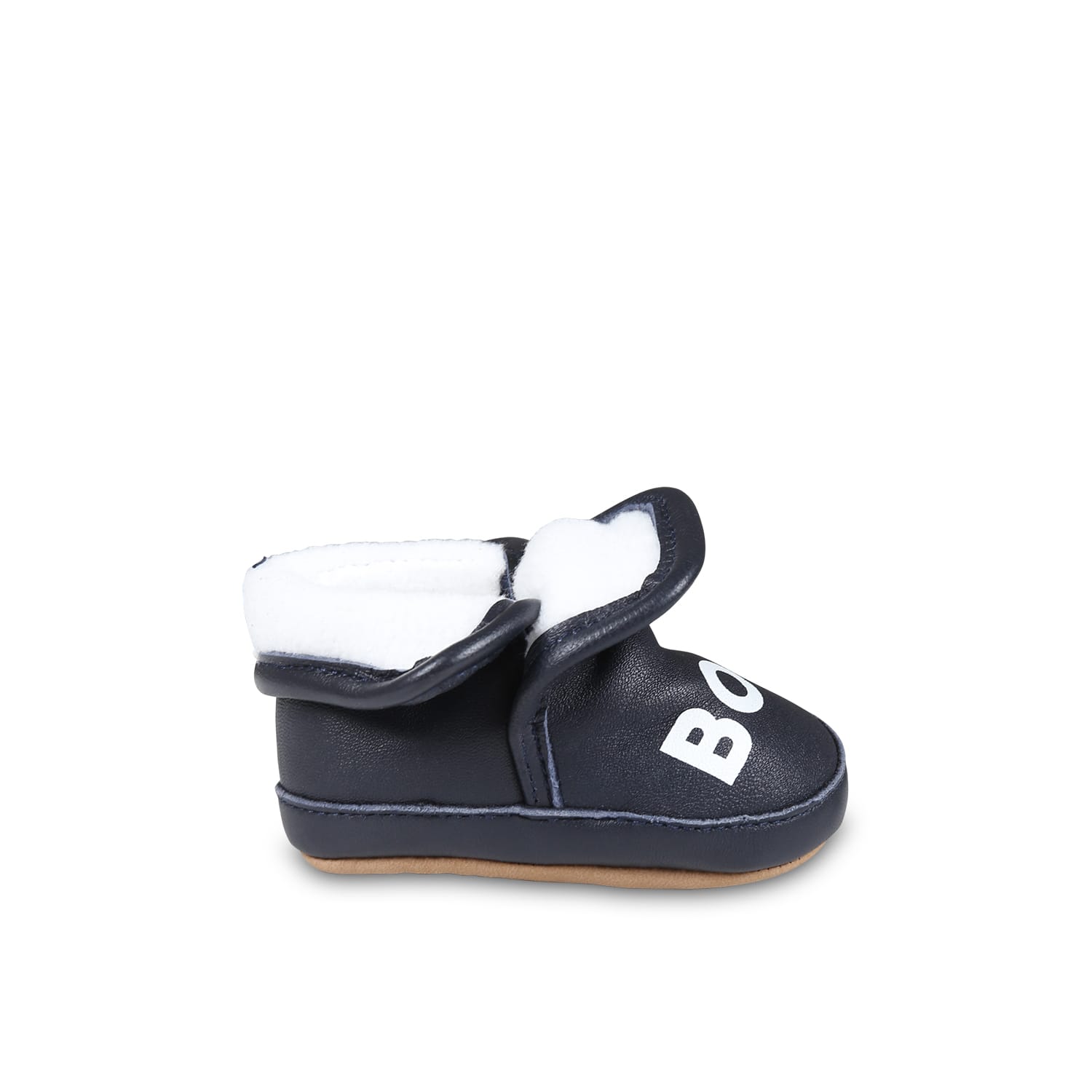 Hugo Boss Blue Slippers For Baby Boy With Logo