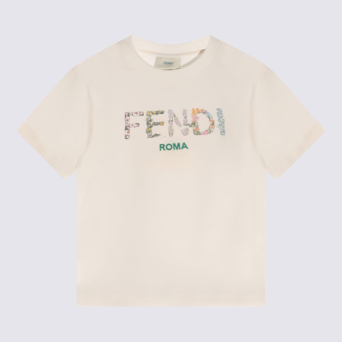 Fendi White Cotton T-shirt