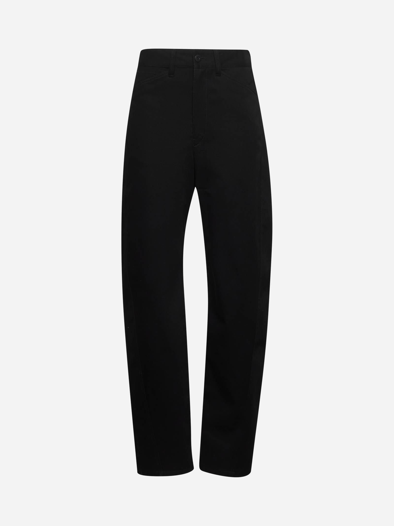 Lemaire Black Drill Twisted Jeans
