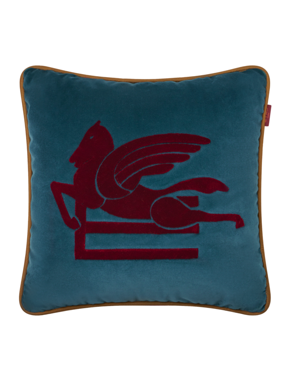 Etro, Coussin Brodé, Vert