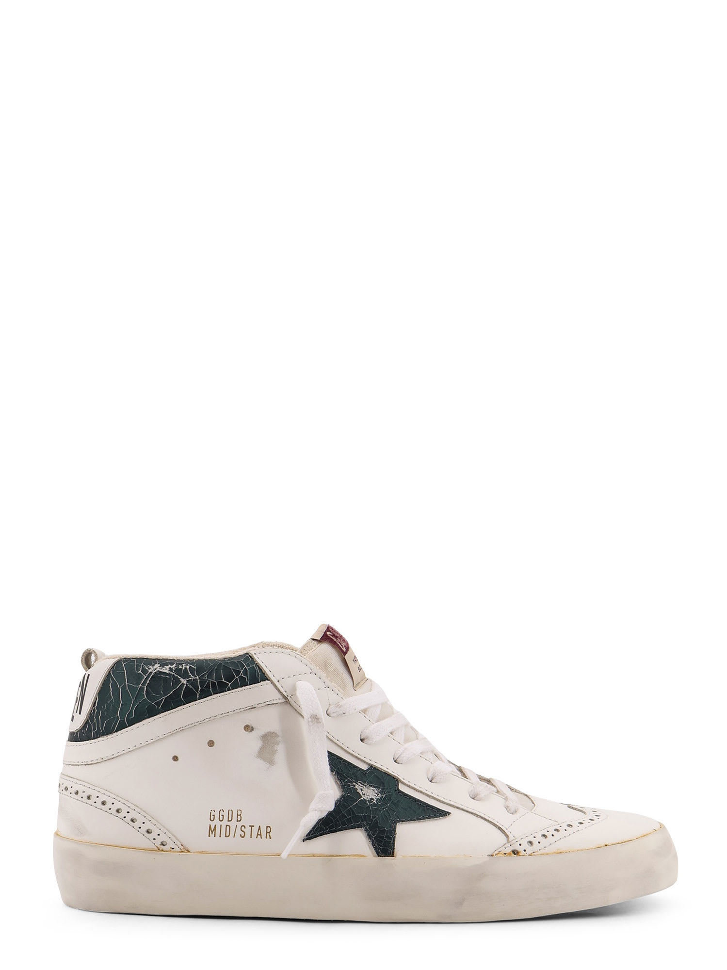 Golden Goose Mid Star Double Quarter High-top Leather Sneakers
