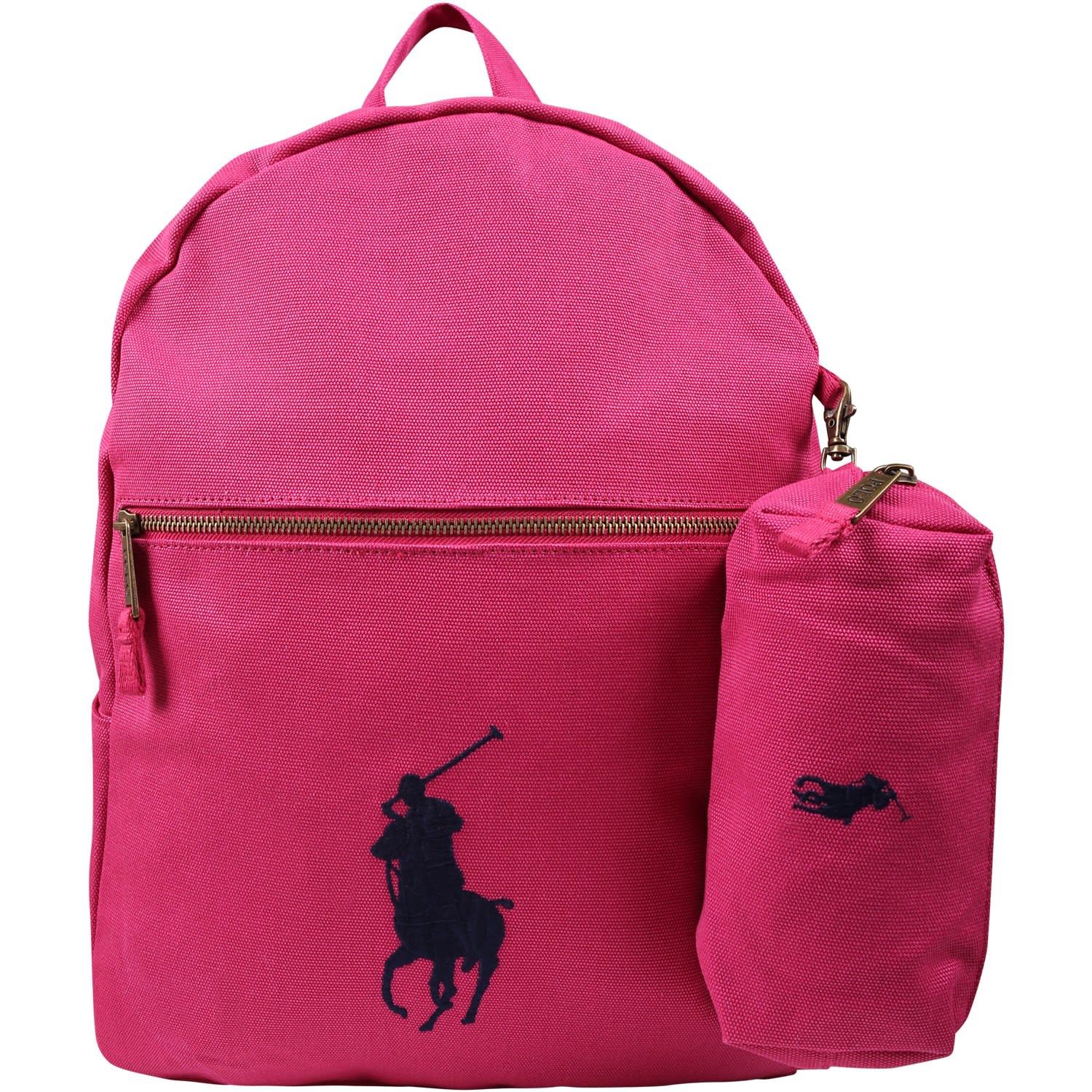 Ralph Lauren Fuchsia Backpack For Girs With Logo