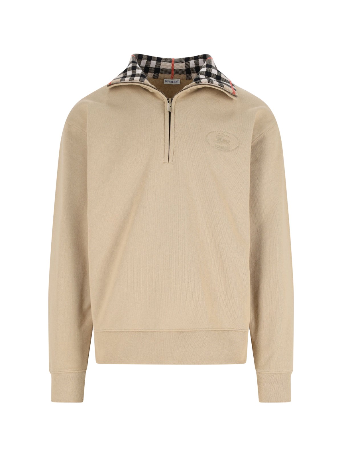 Burberry 'Check' Zip Sweater