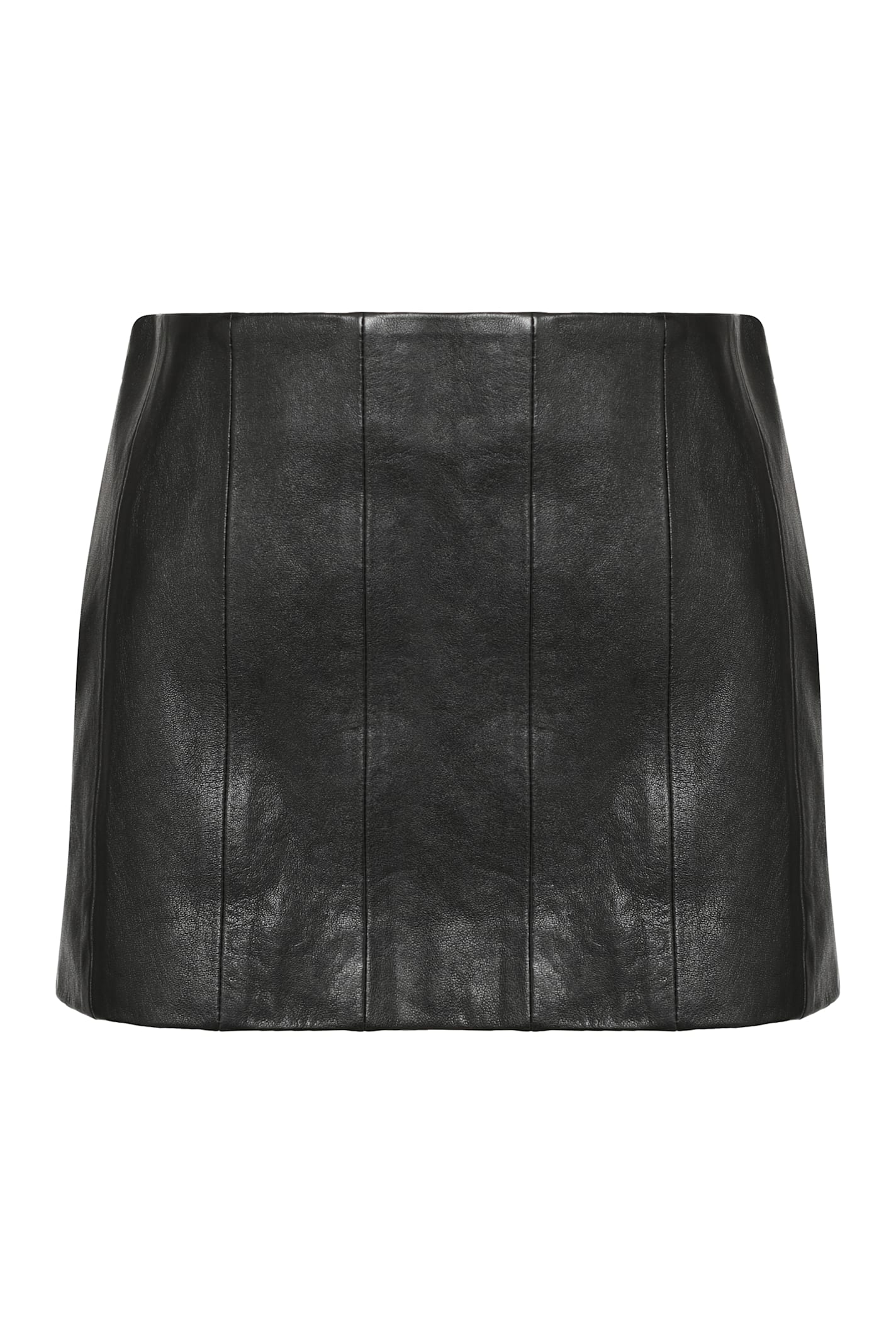 Khaite Meelar Leather Mini Skirt