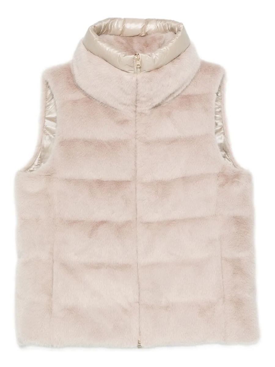 Herno Eco Fur Quilted Padded Vest Clothing