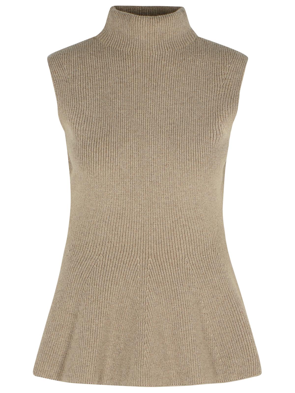 Róhe sculptural taupe Melange Cashmere Blend Tank Top