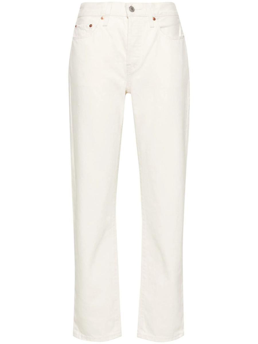 Levi'S 501 Crop Ecru Booper No Damage Clothing