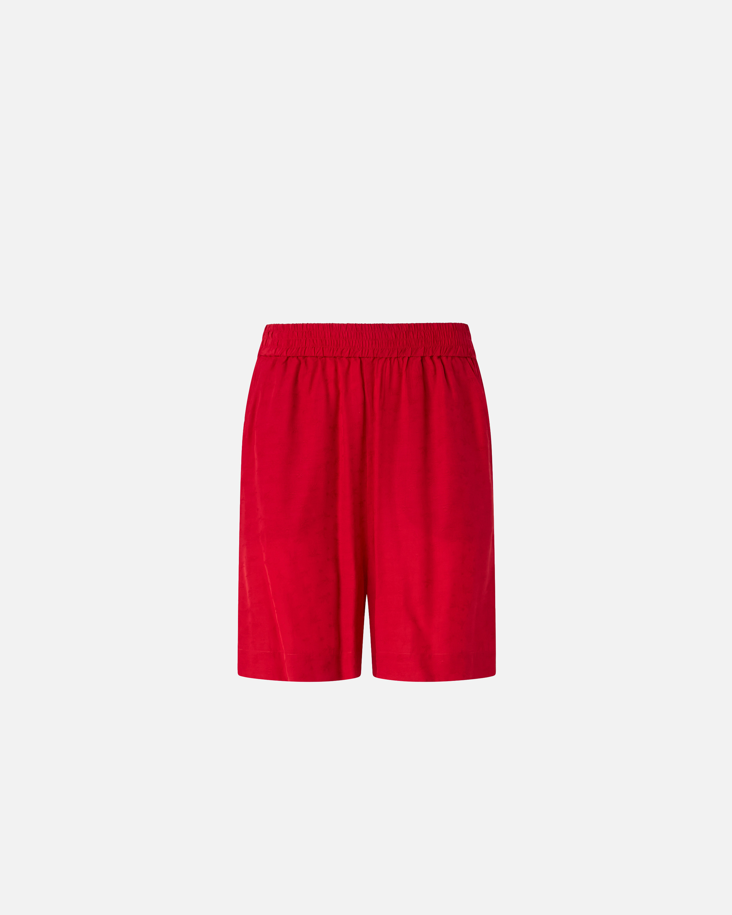 Pinko, Viscose jacquard shorts, Rouge sauce, XXS