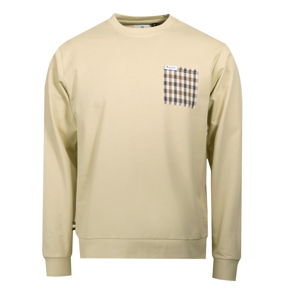Iconic Check Pocket Crewneck Sweat