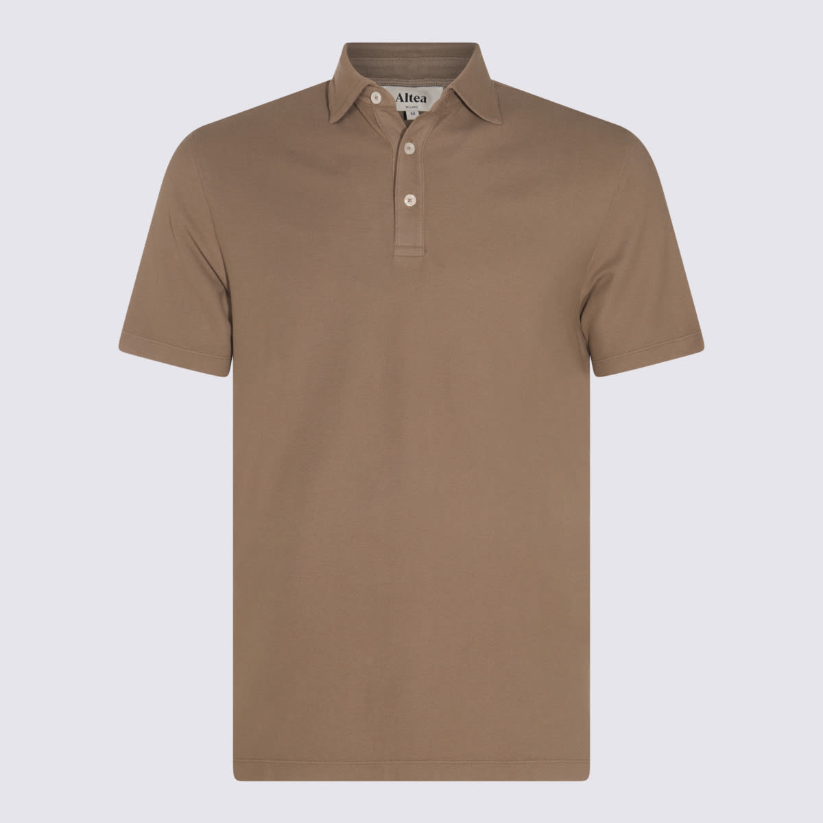 Altea Military Green Cotton Polo Shirt